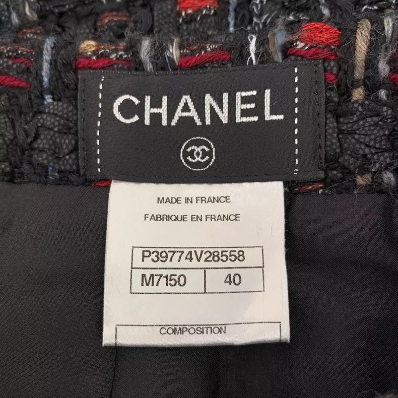 Chanel Chanel Colorful Tweed Skirt with Logo Detail-yf Size 28" / US 6 / IT 42 - 6 Thumbnail
