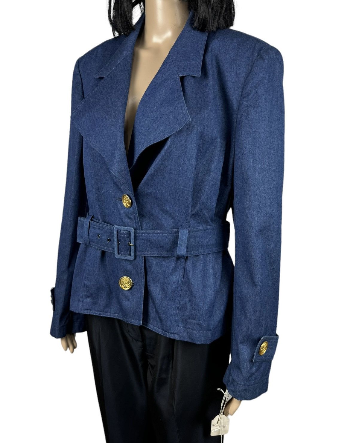Guy Laroche × Vintage Vintage Guy Laroche Belted Jacket Diffusion Deadstock Size XL / US 12-14 / IT 48-50 - 5 Thumbnail