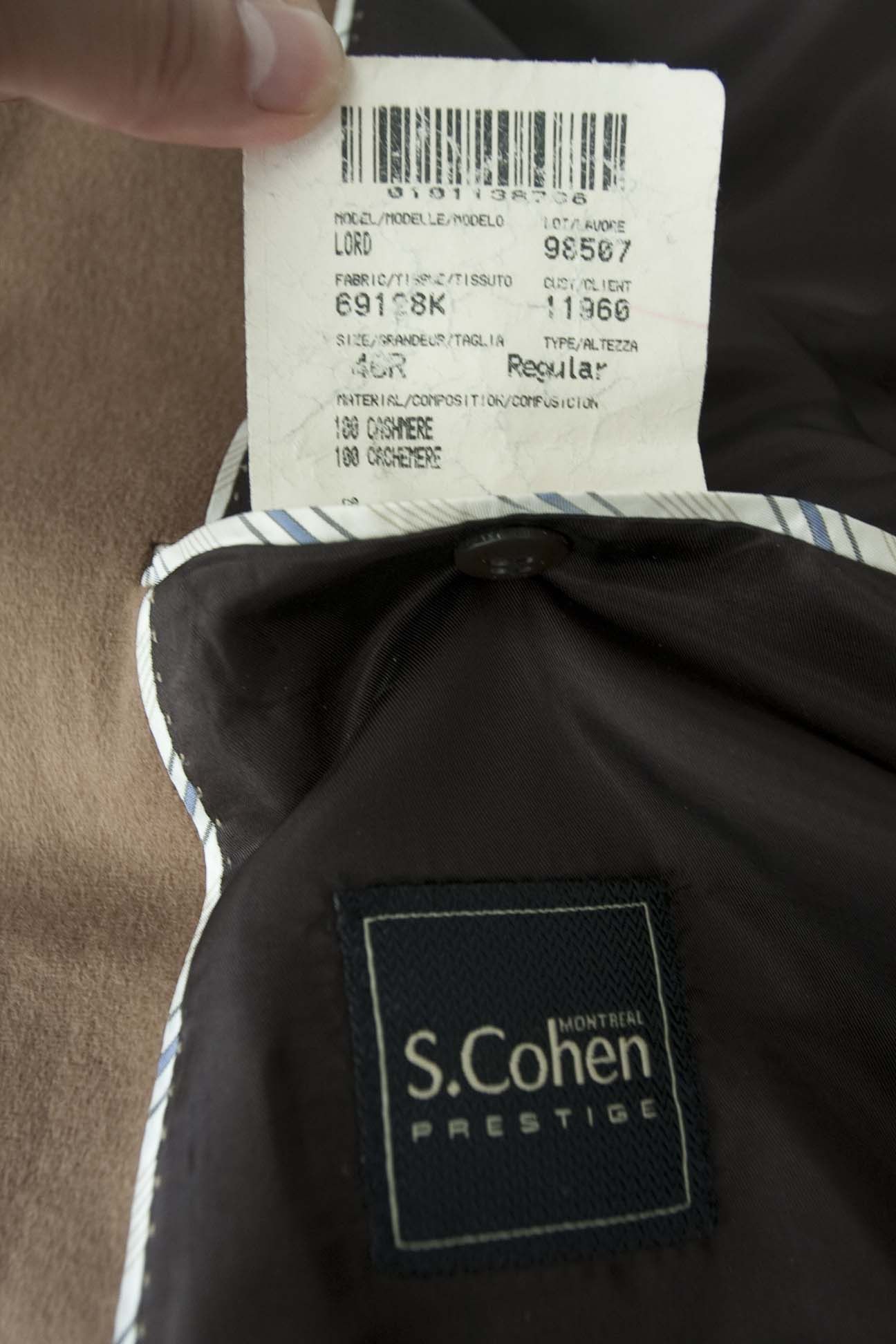 Other S. Cohen Prestige Jacket Sport Coat 100% Cashmere Size 46R Size 46R - 5 Thumbnail