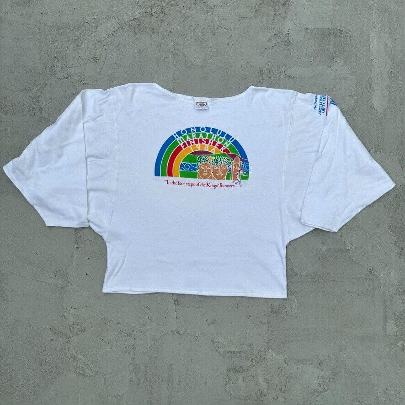 Vintage Crazy Shirts Honolulu Marathon Hawaii 1986 Shirt