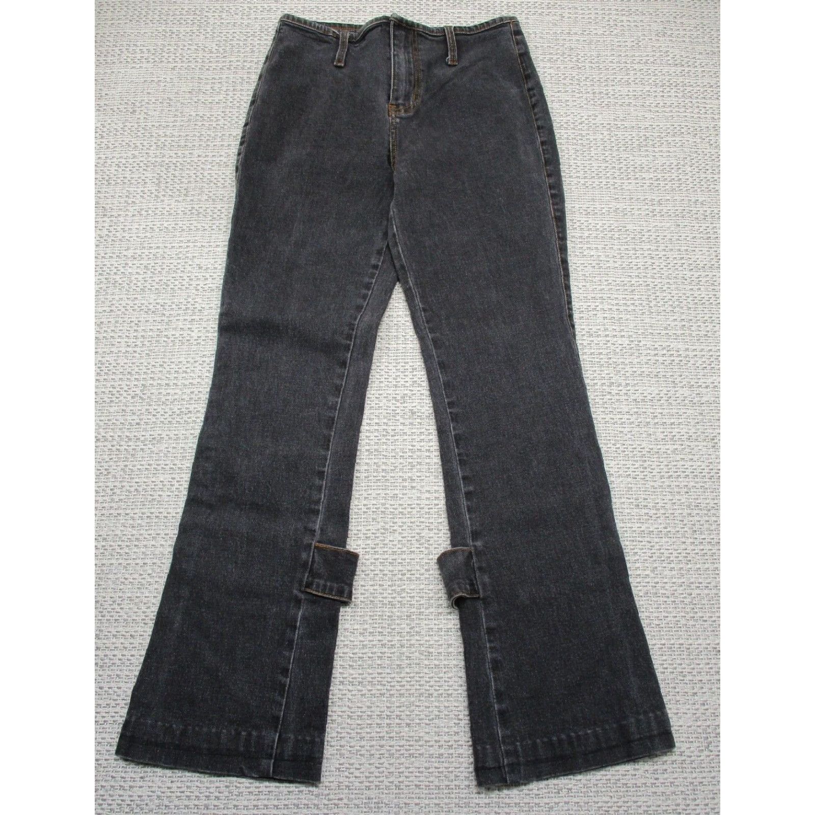 Vintage VINTAGE Thalia Sodi Jeans 6 Womens Denim Pants Stretch No Pockets Regular 27in Inseam Black 80s 90s Grunge Retro Logo USA Women Size 28" / US 6 / IT 42 - 2 Thumbnail