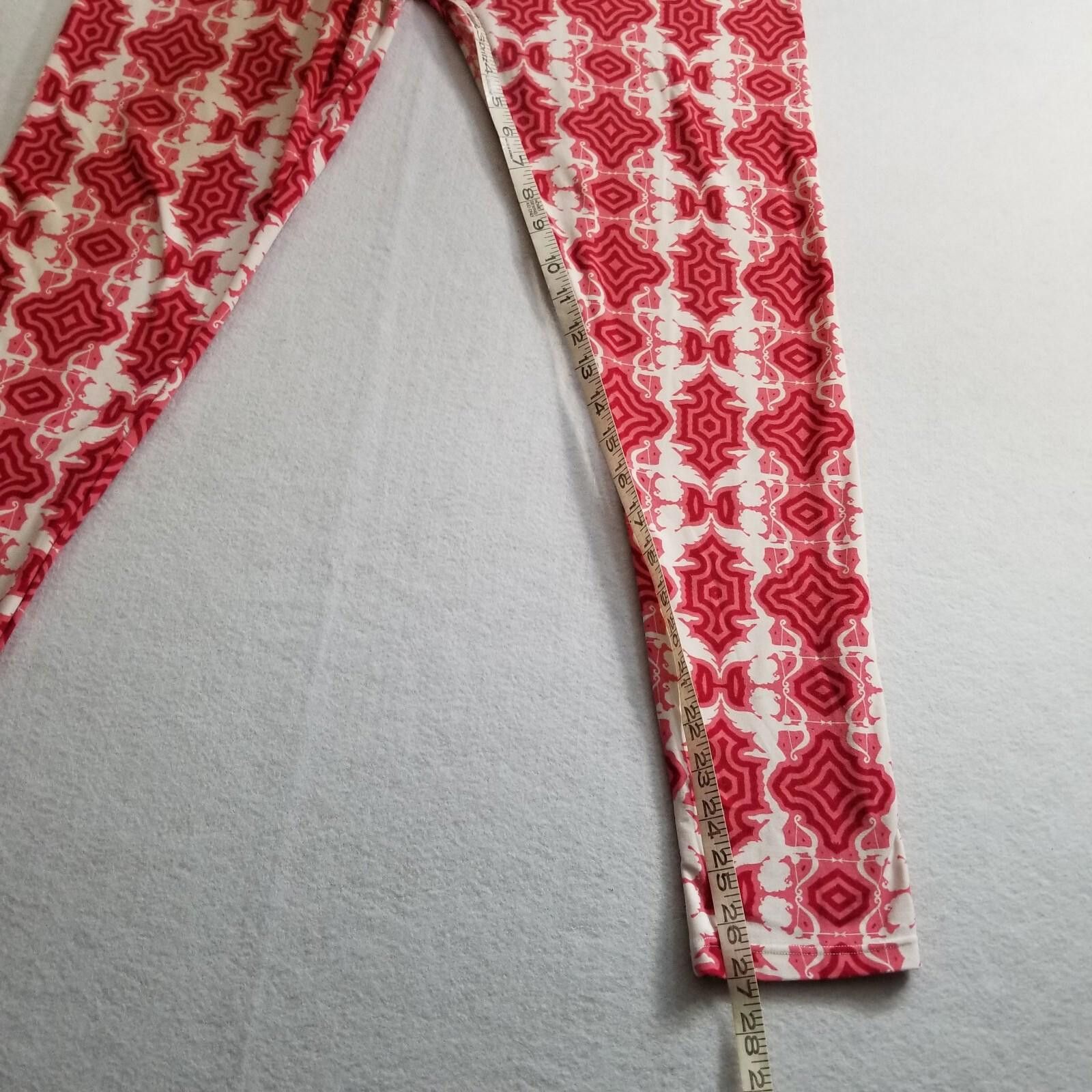 Other Lularoe Tall and Curvy One Size Geometric Cupid Leggings Size 30" / US 8 / IT 44 - 6 Thumbnail