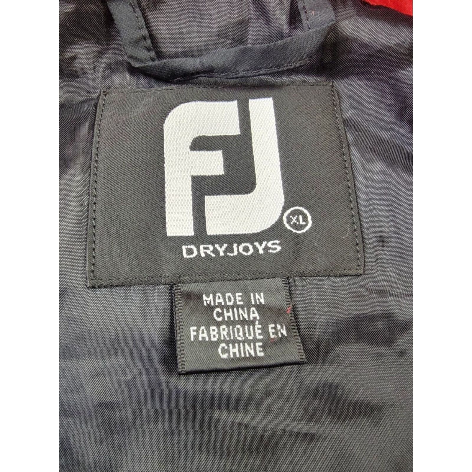 Footjoy FootJoy DryJoys Jacket Mens XL Black Red 1/2 Zip Golf Pullover Windbreaker Logo Size US XL / EU 56 / 4 - 2 Thumbnail