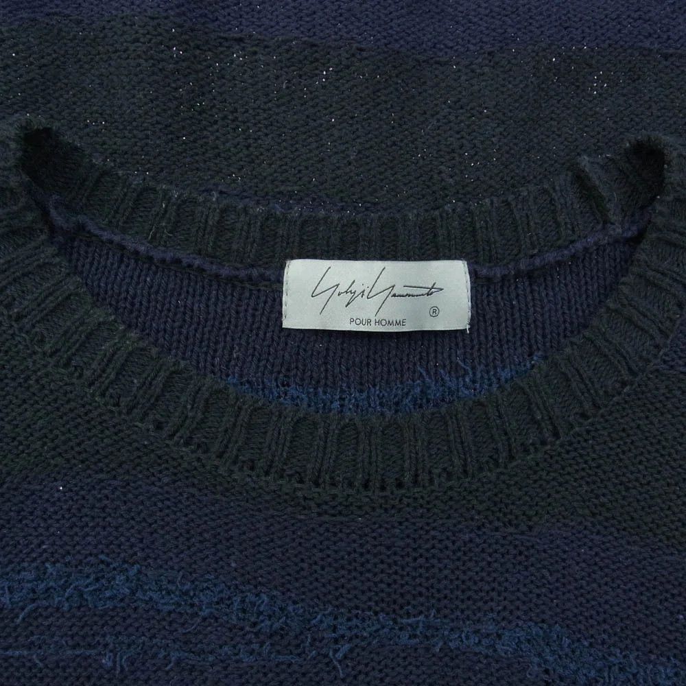 Yohji Yamamoto Yohji Yamamoto POUR HOMME 24SS ROUND NECK Size US L / EU 52-54 / 3 - 3 Thumbnail