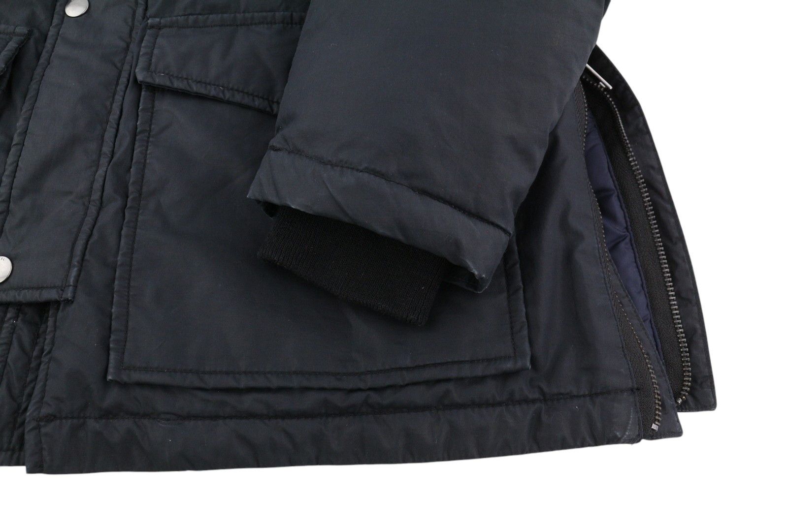 Diesel M Black Full Zip Hooded Insulated Drawstring Pockets 86369 Size US M / EU 48-50 / 2 - 6 Thumbnail