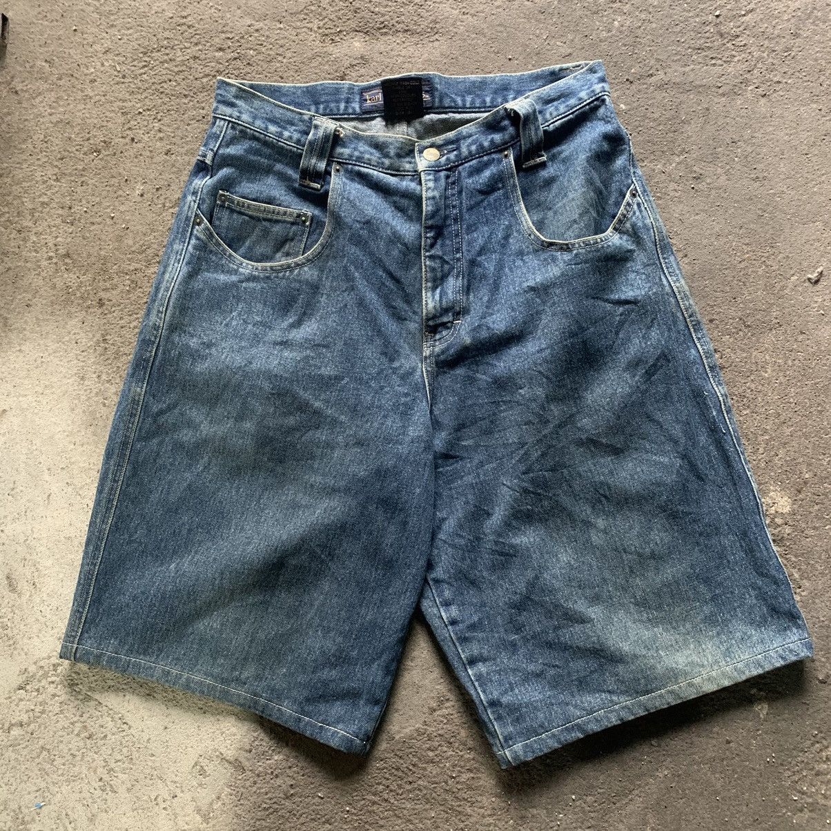 Karl Kani × Vintage Vintage Short Pants Baggy Karl Kani Y2k Size US 31 - 1 Thumbnail