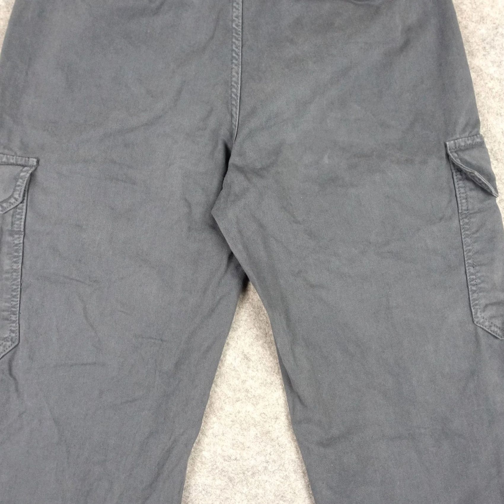 Zara Zara Cargo Pants Womens 6 Gray Cotton Twill Cargo Pockets Straight Leg Casual Size 28" / US 6 / IT 42 - 7 Thumbnail