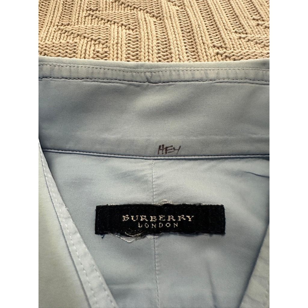 Burberry Burberry blue button down size L Size US L / EU 52-54 / 3 - 4 Thumbnail