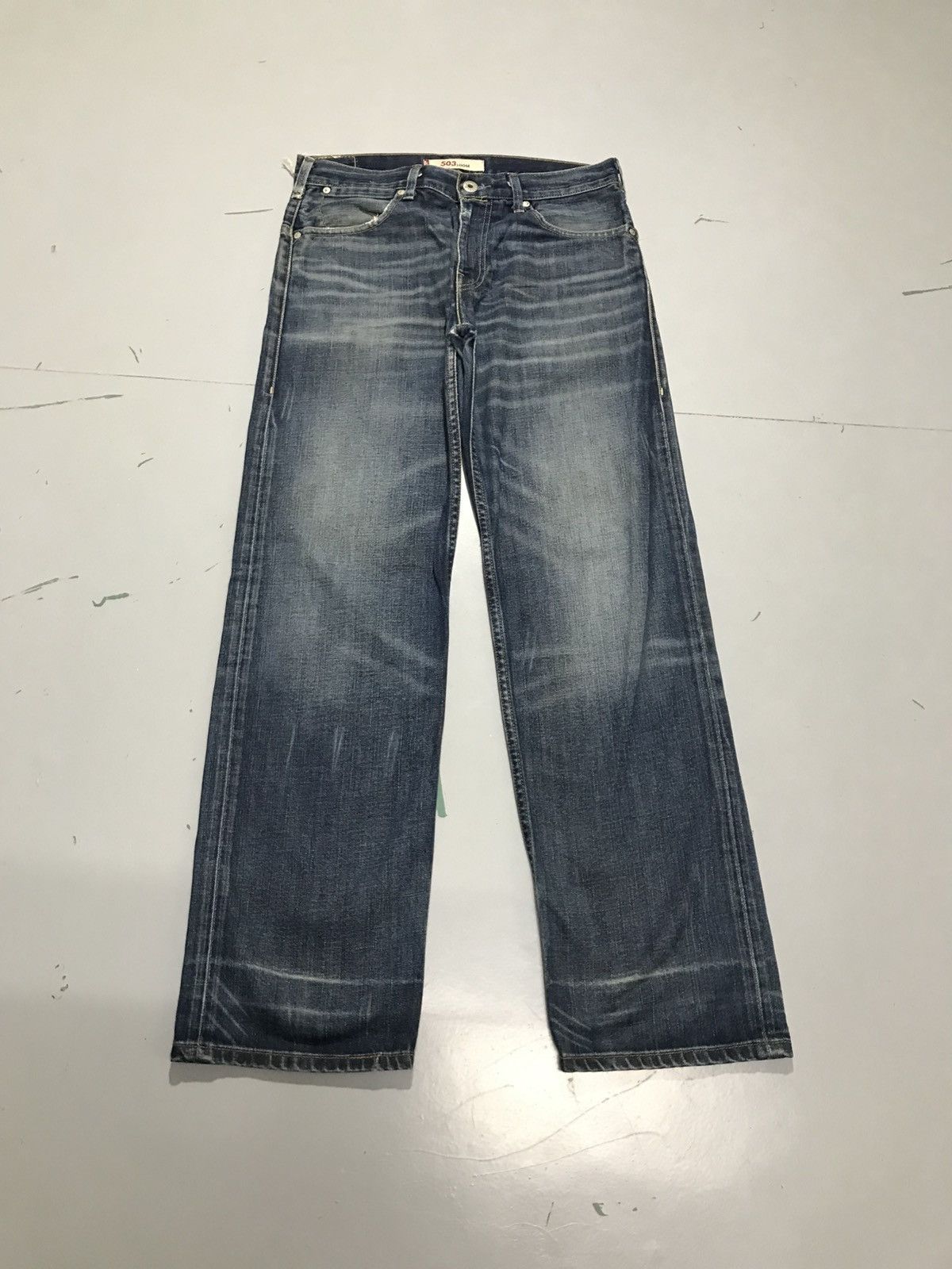 Vintage Levi’s 503 buckle belt denim