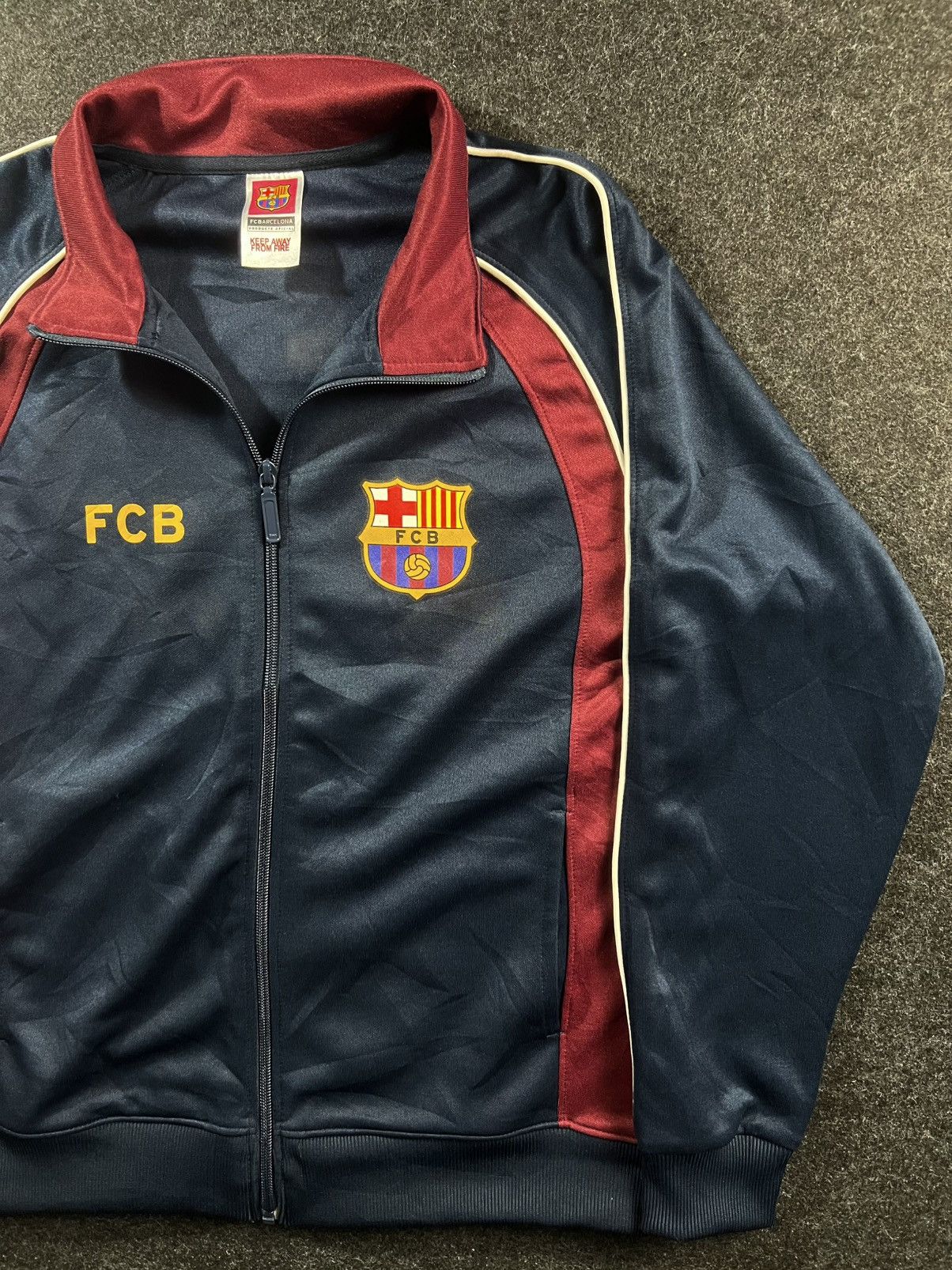 Vintage 90’s FCB Barcelona Football Training Kit Light Jacket Size US M / EU 48-50 / 2 - 1 Thumbnail
