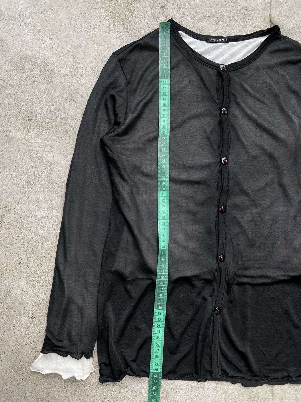Yohji Yamamoto YOHJI YAMAMOTO I WISH YS BIS MESH DOUBLE LAYER CARDIGAN Size ONE SIZE - 10 Thumbnail