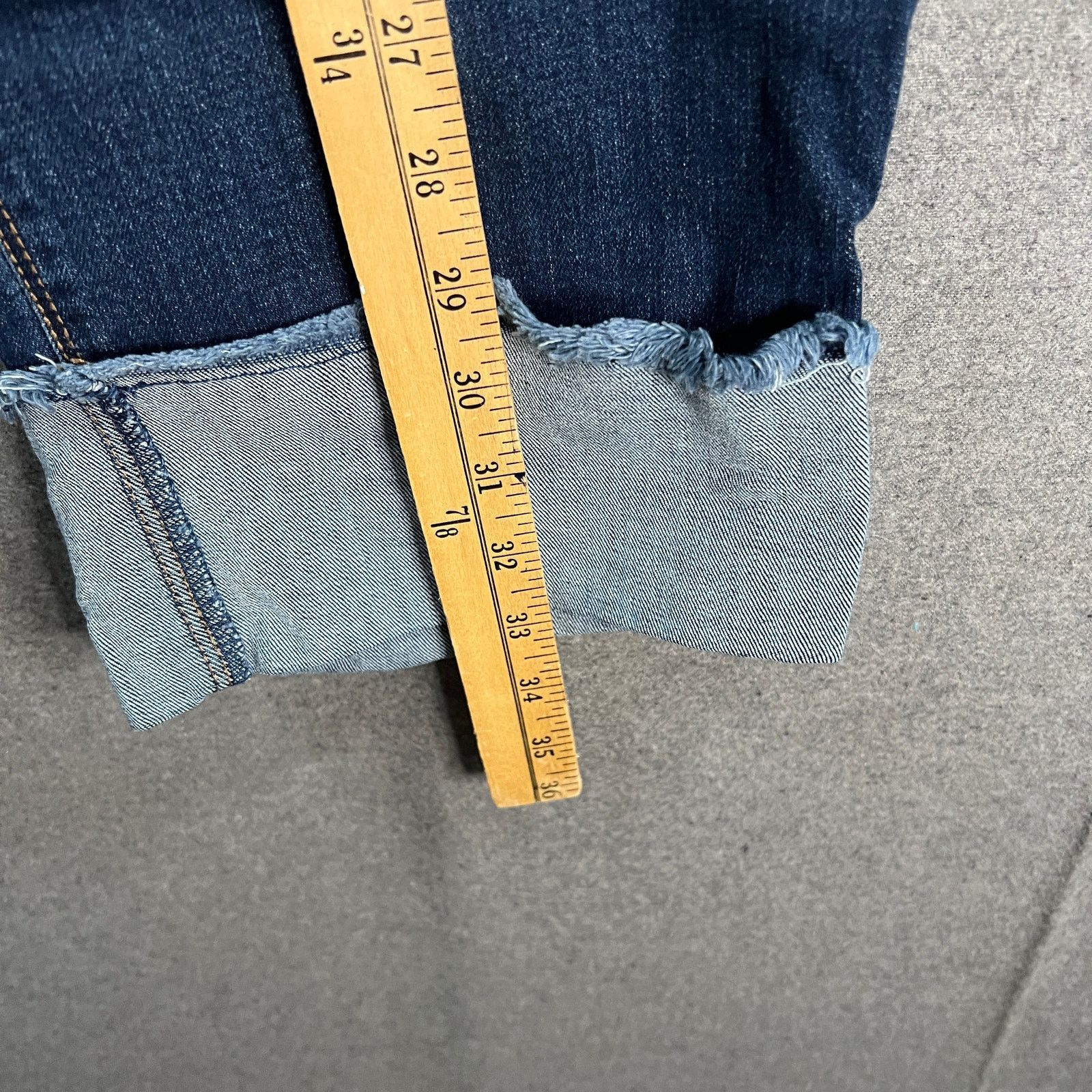 Other Susan Graver Petite Stretch Denim Girlfriend Jean with Cuff Size 40" / US 18 - 5 Thumbnail