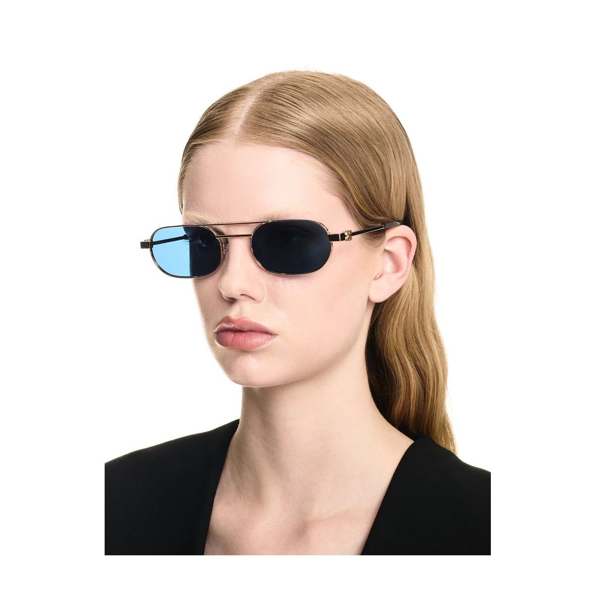 Off-White NEW OFF-WHITE OERI123 VAIDEN 7645 SUNGLASSES WOMEN OVAL GOLD Size ONE SIZE - 3 Thumbnail