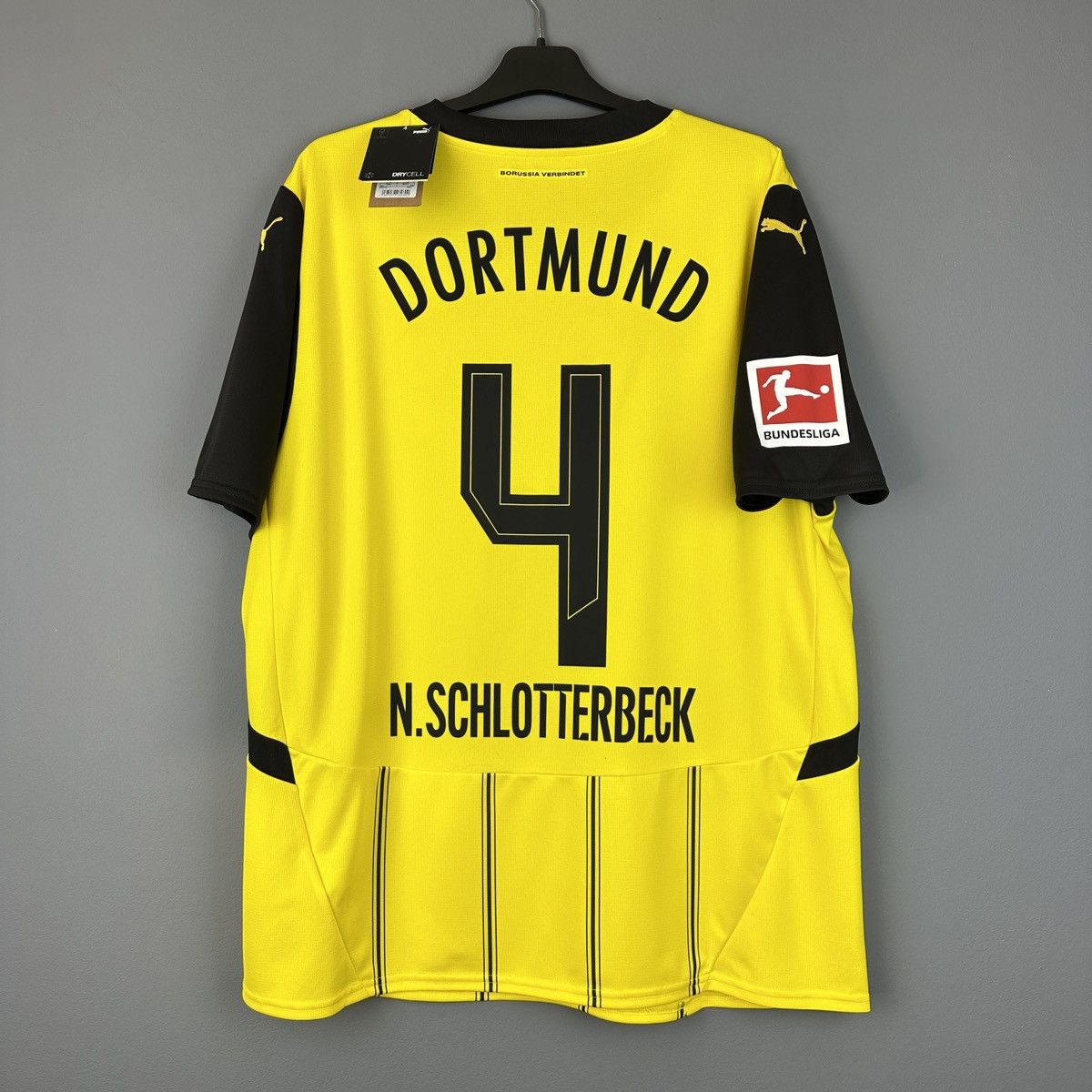 Puma Borussia Dortmund Nico Schlotterbeck Home Jersey 2024/2025 Size US XXL / EU 58 / 5 - 1 Thumbnail