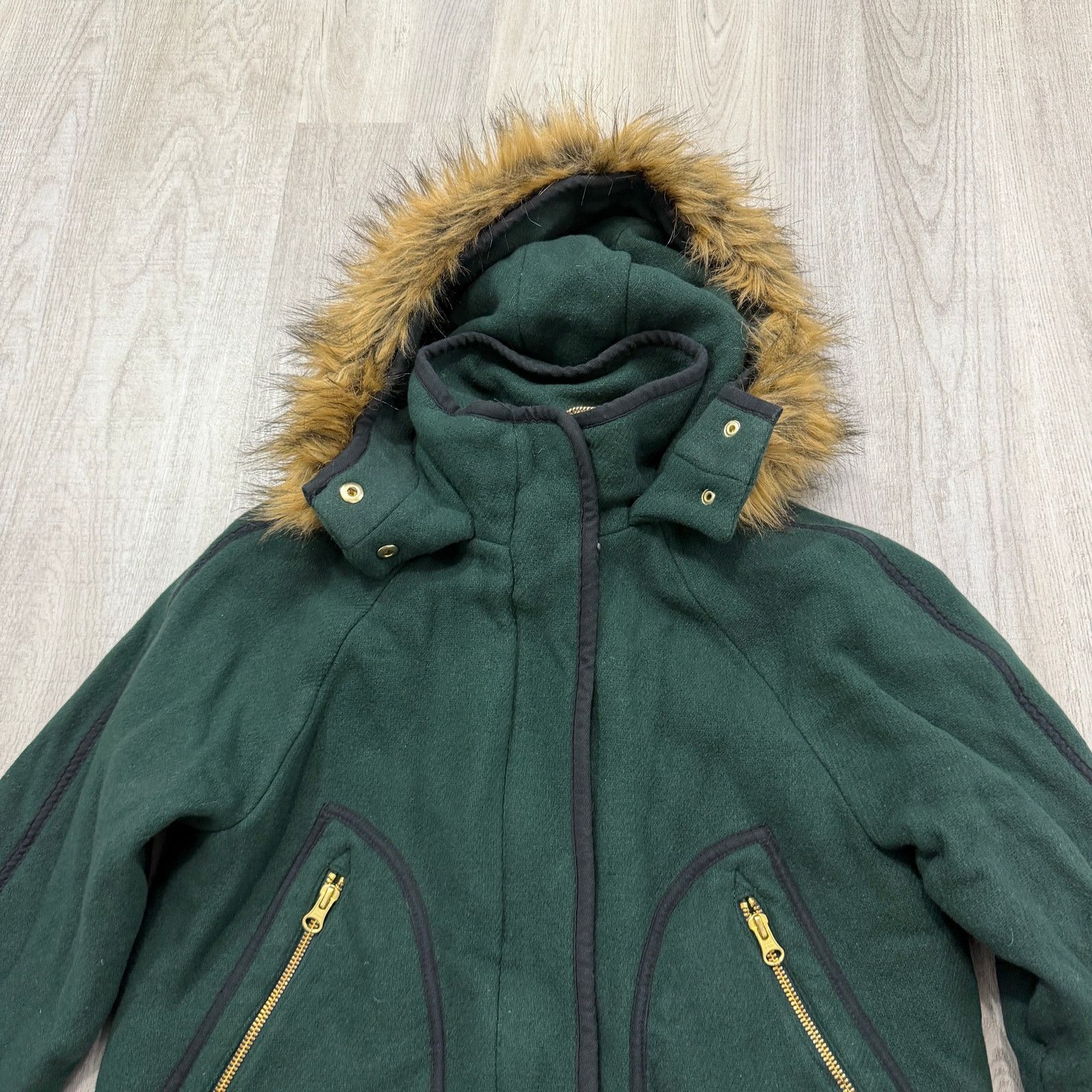 J.Crew J Crew Summit Wool Parka Coat Women's 0P Italian Stadium Size XS / US 0-2 / IT 36-38 - 4 Thumbnail