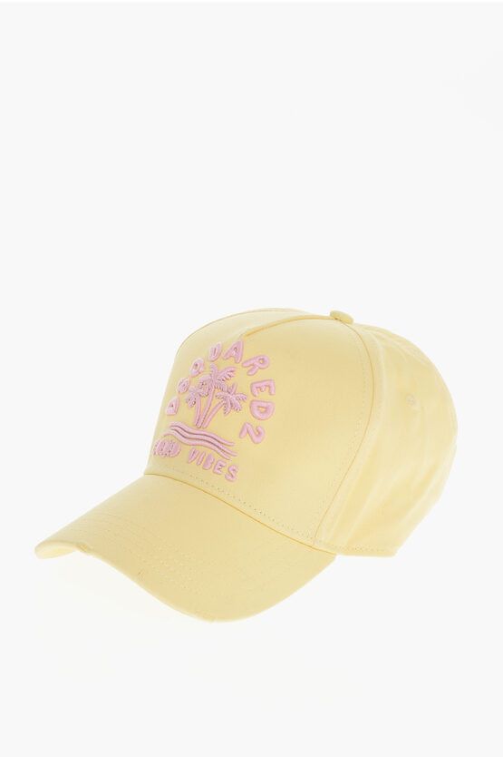 Cotton Gabardine GOOD FANTASY Cap with Embossed Detail