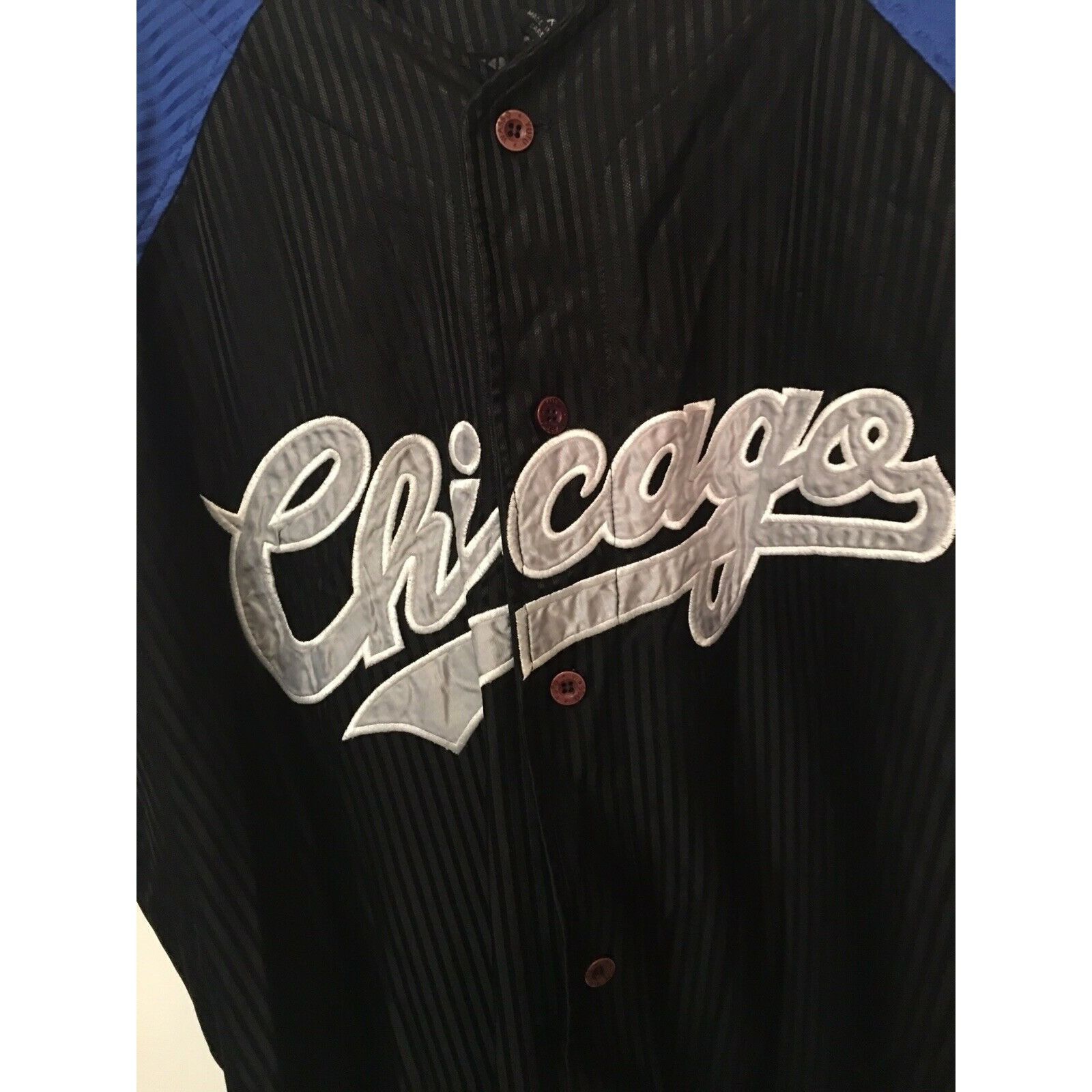 Other Wasso Yutu Chicago Men’s Sz XL 50” Blue Black Baseball Jerse Size US XL / EU 56 / 4 - 1 Thumbnail