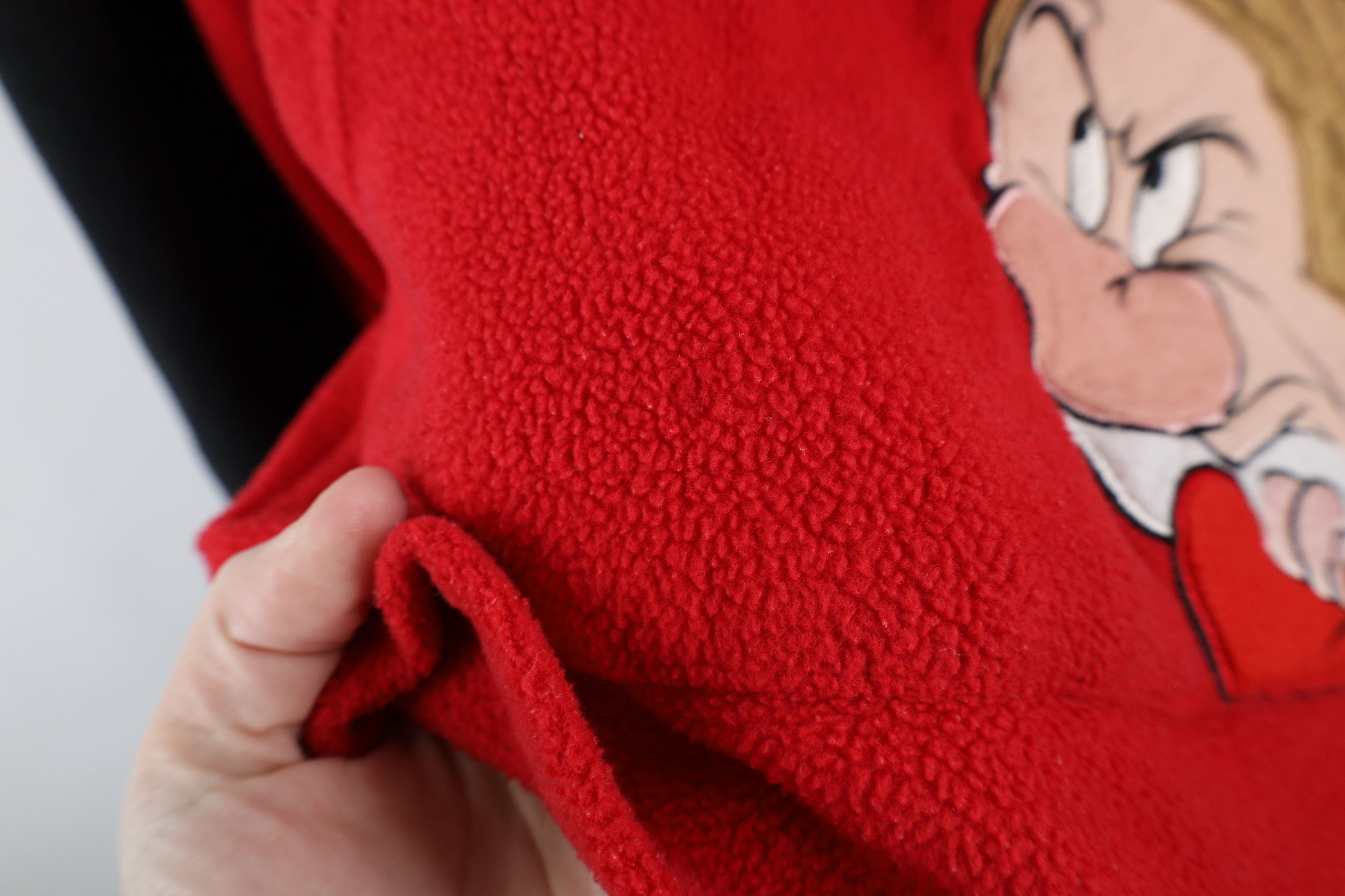 Disney × Vintage Vintage 90s Y2K Disney Grumpy Dwarf Fleece Hoodie Sweatshirt Size XL / US 12-14 / IT 48-50 - 6 Thumbnail