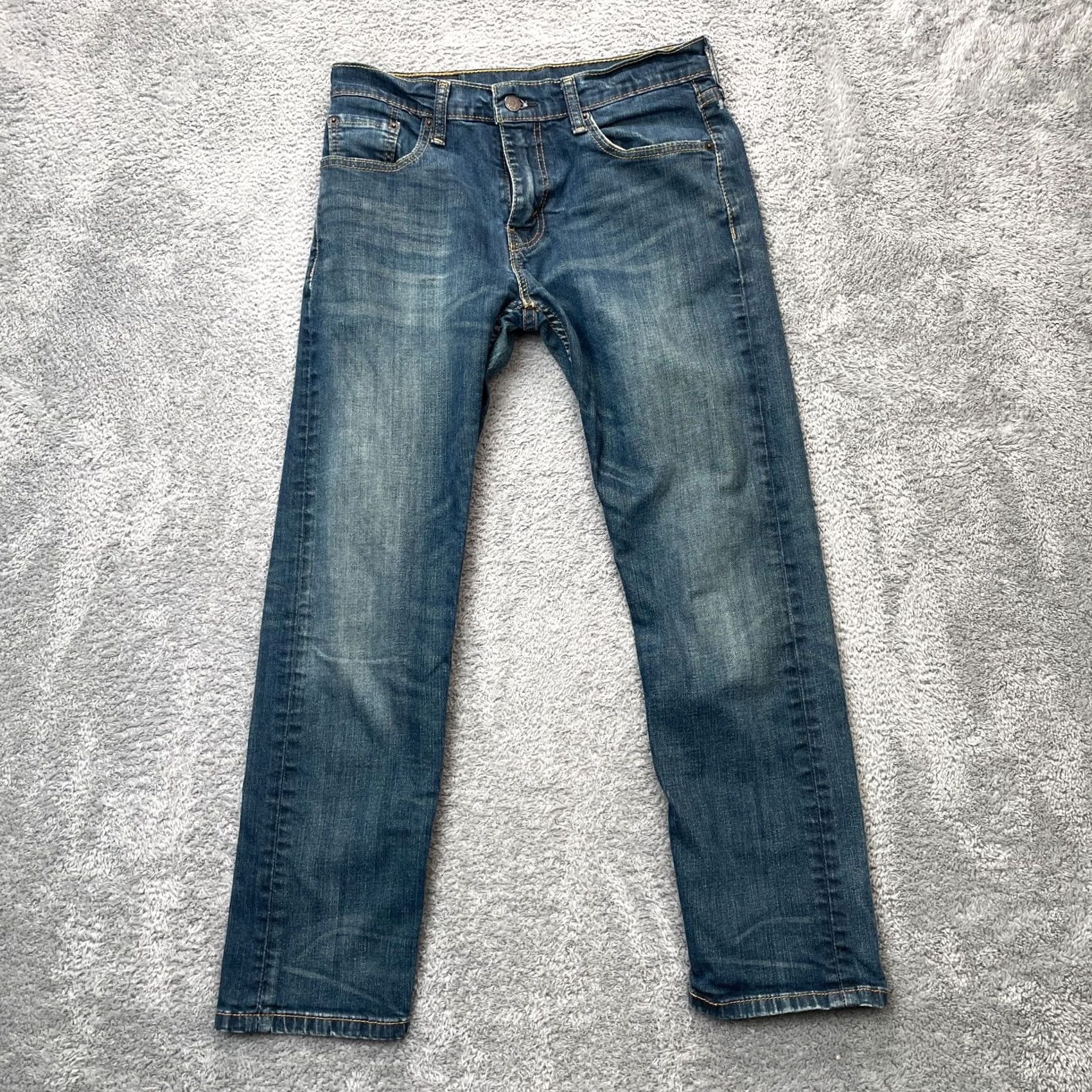 Levi's Levi's 502 Jeans Mens 30x30 Blue Tapered Denim Cotton Stretch Logo 5-Pocket Regular Fit Jeans Mens Blue Denim Logo Tapered 30x30 Size US 30 / EU 46 - 2 Thumbnail