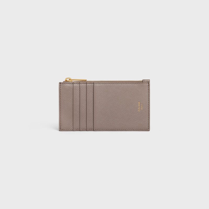 Celine o1w1db10426 Size: OS/Zipped Compact Card Holder in Grey Size ONE SIZE - 1 Thumbnail