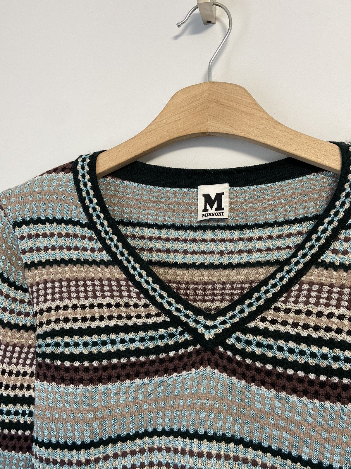 Missoni MISSONI Textured Thin Knit Pullover Sweater Top Size 40 Size M / US 6-8 / IT 42-44 - 6 Thumbnail