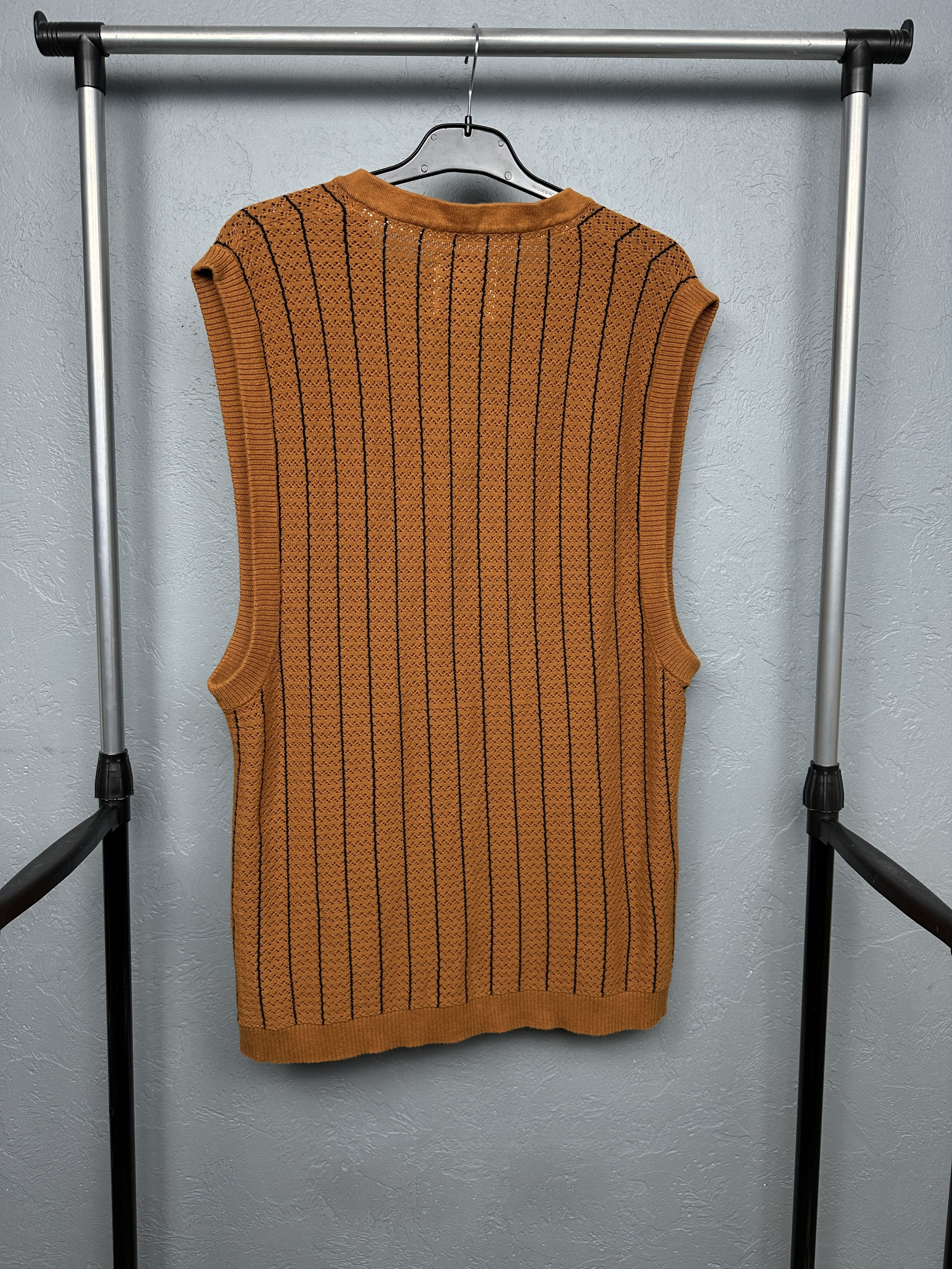 Percival Percival Mens Knit Vest Sweater Jumper Size US XL / EU 56 / 4 - 5 Thumbnail