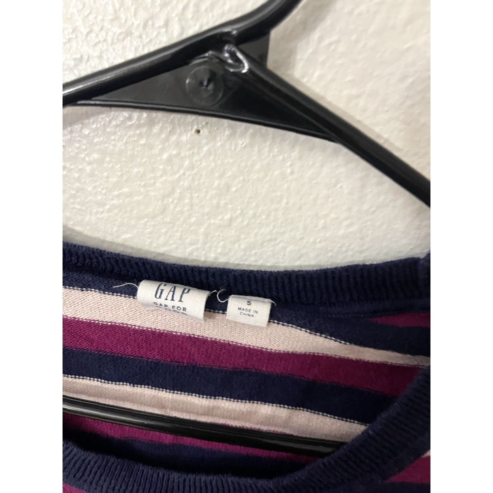 Gap GAP Women Sweater Crew Neck Multicolor Stripe Raglan Sleeve Knit Pullover Size S Size S / US 4 / IT 40 - 3 Thumbnail