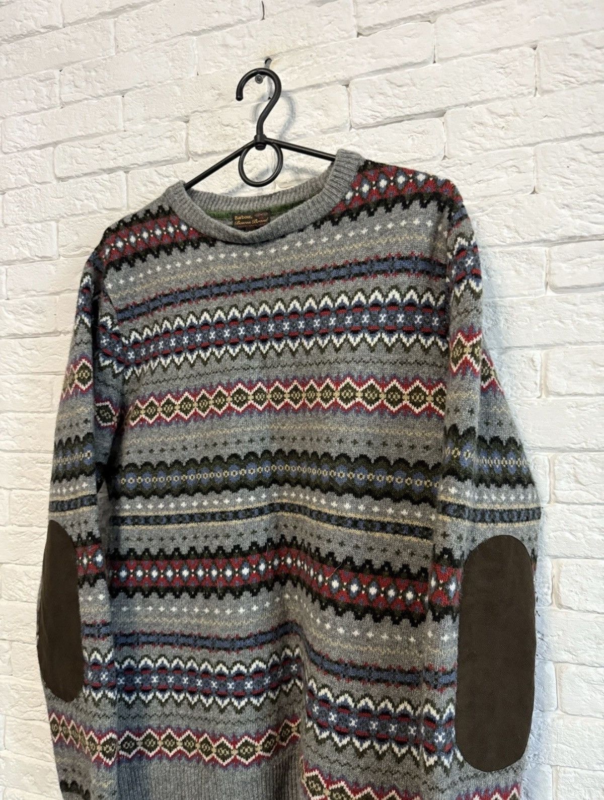 Barbour Barbour Knit Sweater Wool Fair Isle Sz M Size US M / EU 48-50 / 2 - 2 Thumbnail
