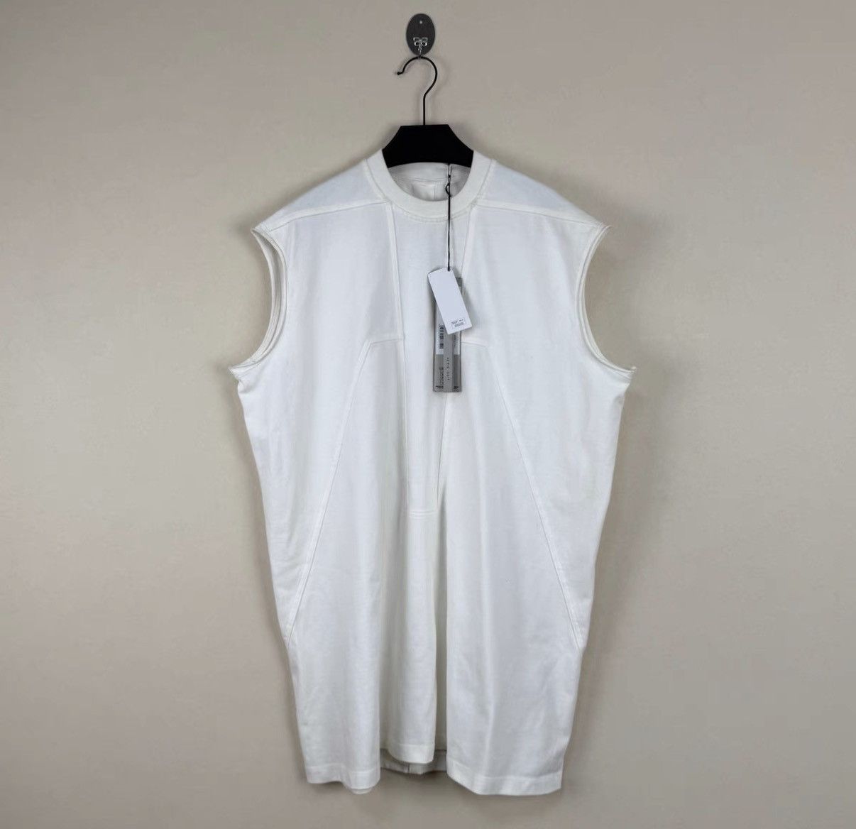 Rick Owens Rick Owens 24SS New Arrival White Sleeveless Vest / Tank Top Size US S / EU 44-46 / 1 - 1 Thumbnail