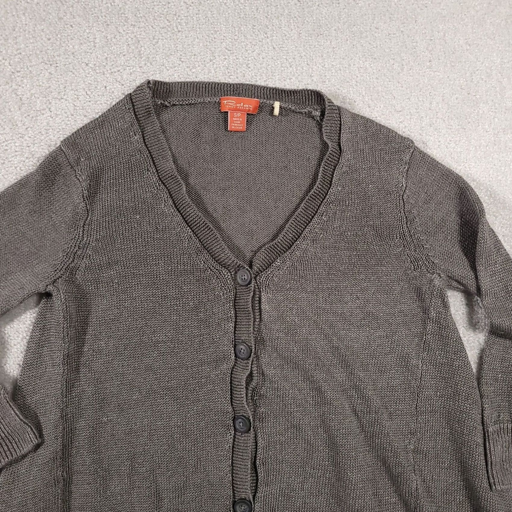 Tommy Bahama Tommy Bahama Cardigan Sweater Womens Small Petite Open Knit 3/4 Sleeve Button Up Size S / US 4 / IT 40 - 3 Thumbnail