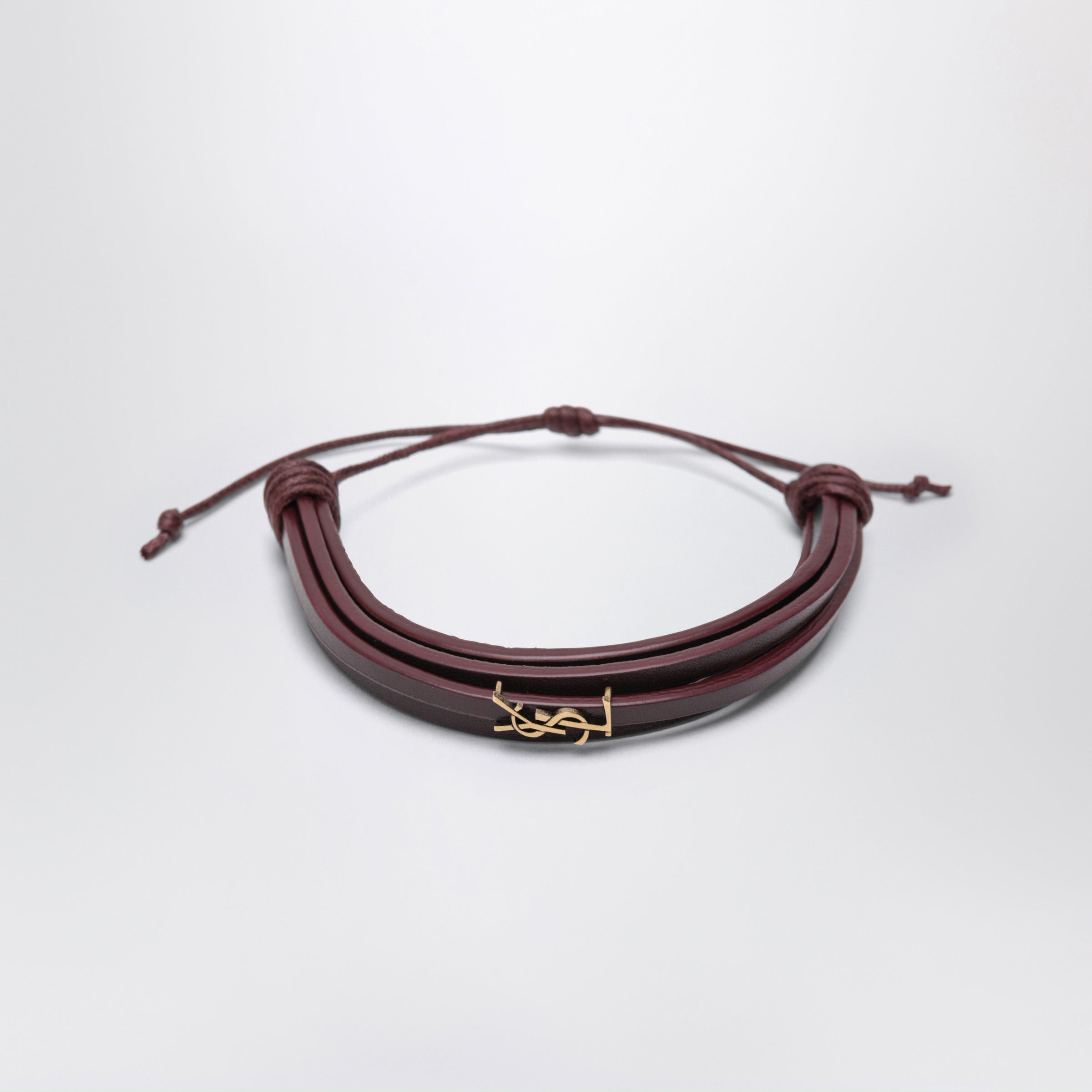Saint Laurent Paris Saint Laurent Cassandre Multi-Wrap Leather Bracelet Size ONE SIZE - 1 Thumbnail
