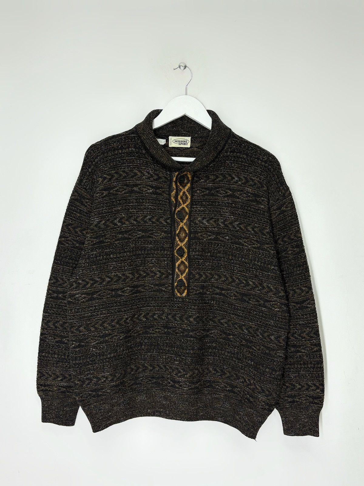 Missoni Missoni Sport Vintage Wool Knitted Sweater Multicoloured Size US L / EU 52-54 / 3 - 1 Thumbnail
