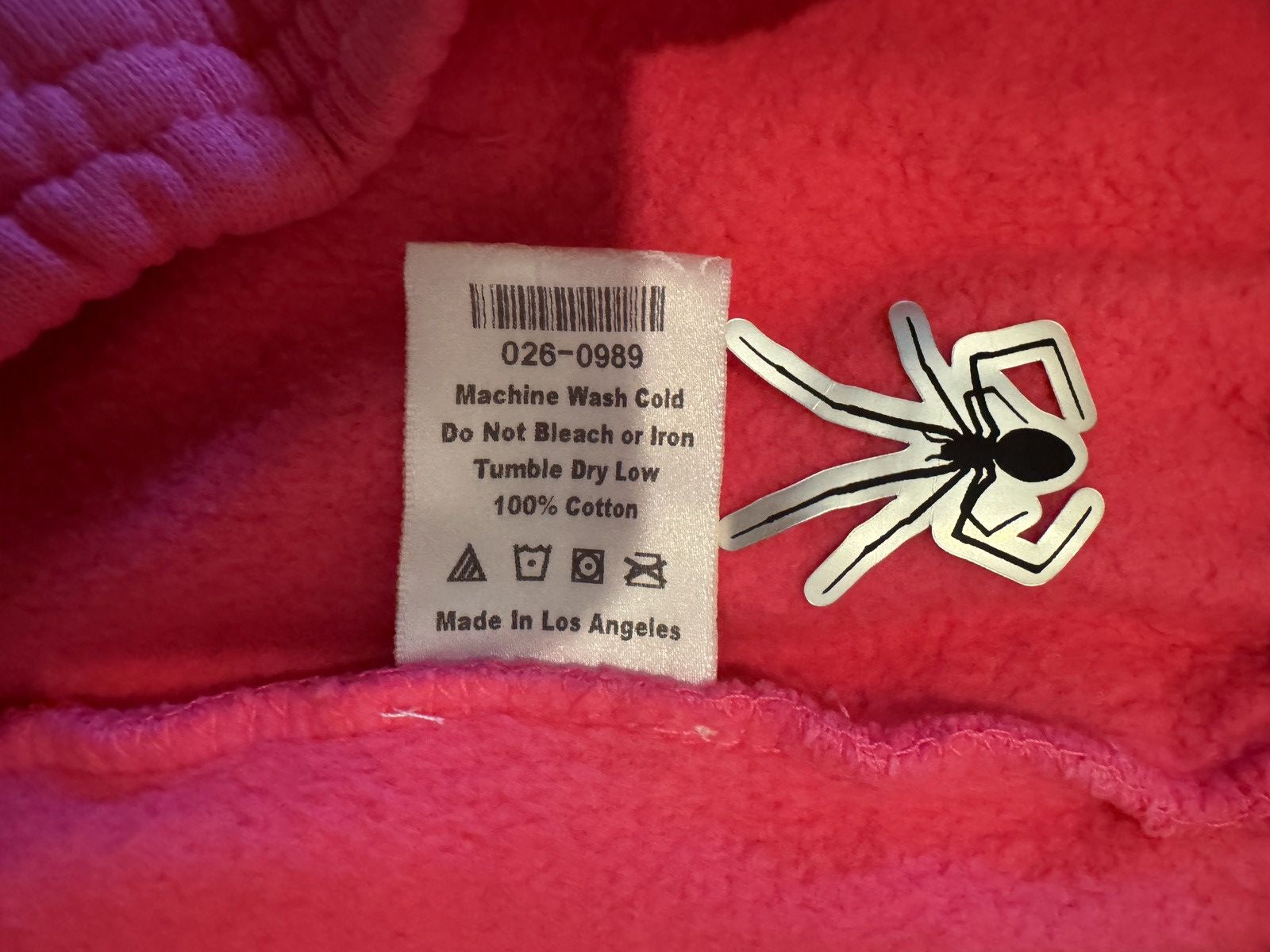 Sp5der Spider P*nk V2 Sweatpants Pink Size US 32 / EU 48 - 5 Thumbnail