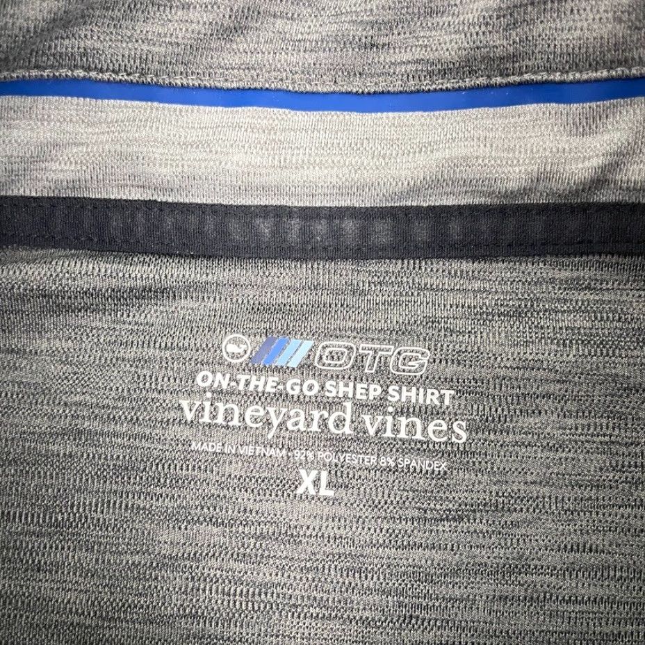 Vineyard Vines Vineyard Vines OTG On The Go Shep Shirt Pullover Mens XL Gray Quarter Zip Golf Size US XL / EU 56 / 4 - 5 Thumbnail