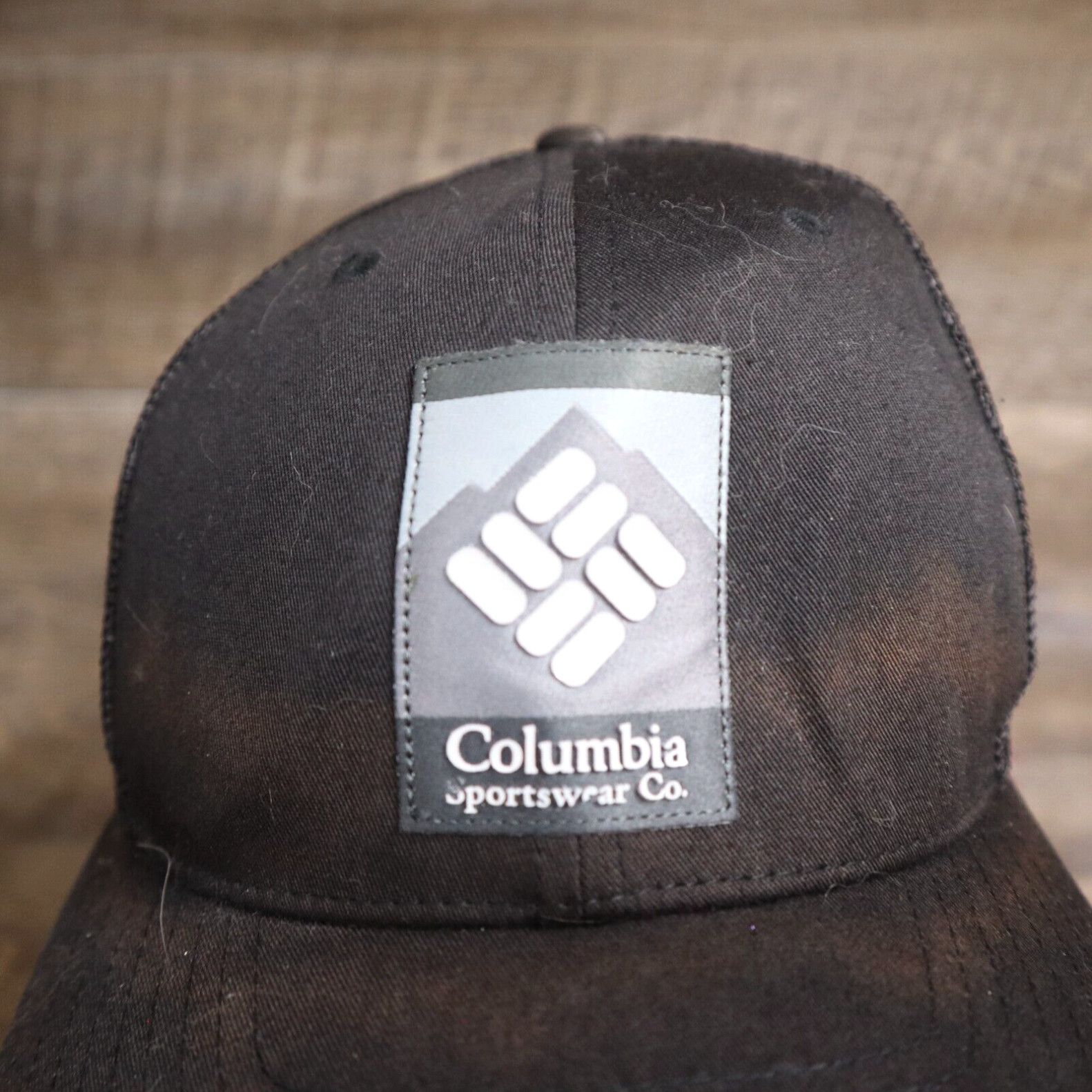 Vintage Columbia Black Logo Adult Mesh Hat Cap Baseball Size ONE SIZE - 2 Preview