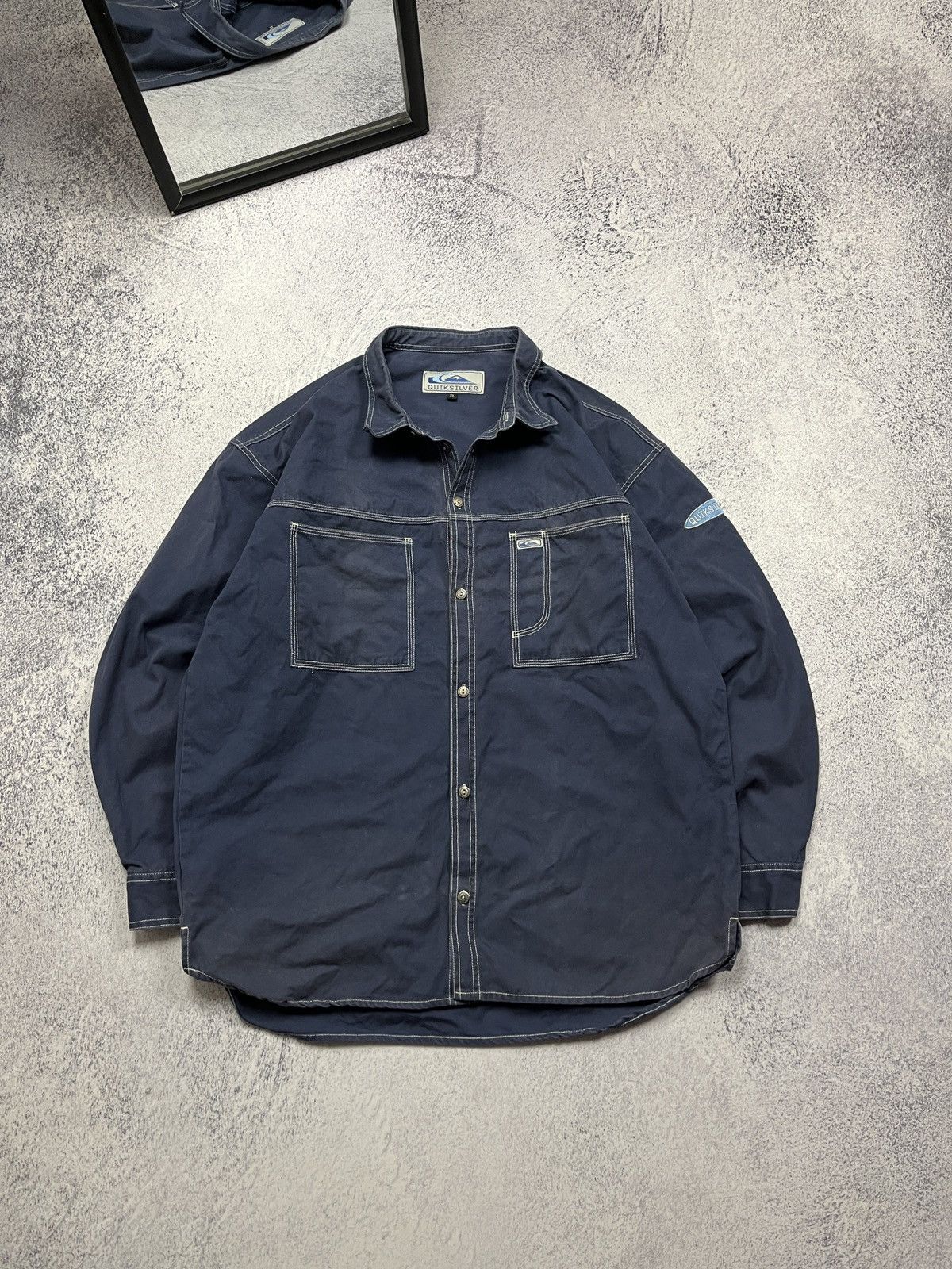 Quicksilver Vintage 90’s Quicksilver Button Up Work Jacket Rare Size US XL / EU 56 / 4 - 1 Thumbnail