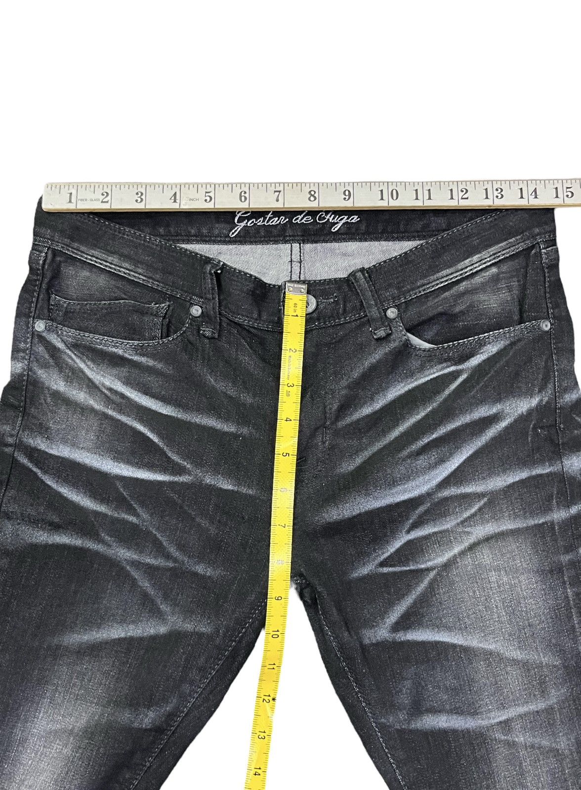 GOSTAR DE FUGA 💥GOSTAR DE FUGA Designer Punk Skinny Stretch Denim Size US 29 - 11 Thumbnail