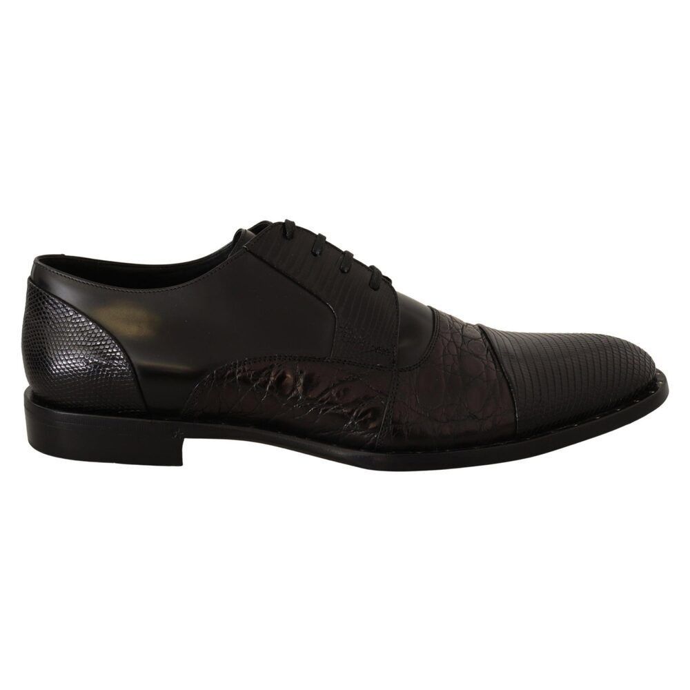 Dolce & Gabbana Dolce & Gabbana Elegant Black Derby Oxford Wingtips Size US 6 / EU 39 - 1 Thumbnail