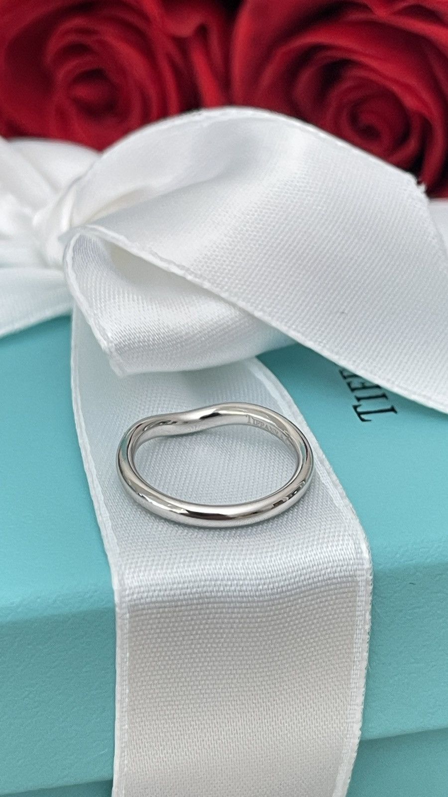 Tiffany & Co. Tiffany & Co. Elsa Peretti Wedding Ring Pl 4.5 NEW $1,150 Size ONE SIZE - 13 Thumbnail