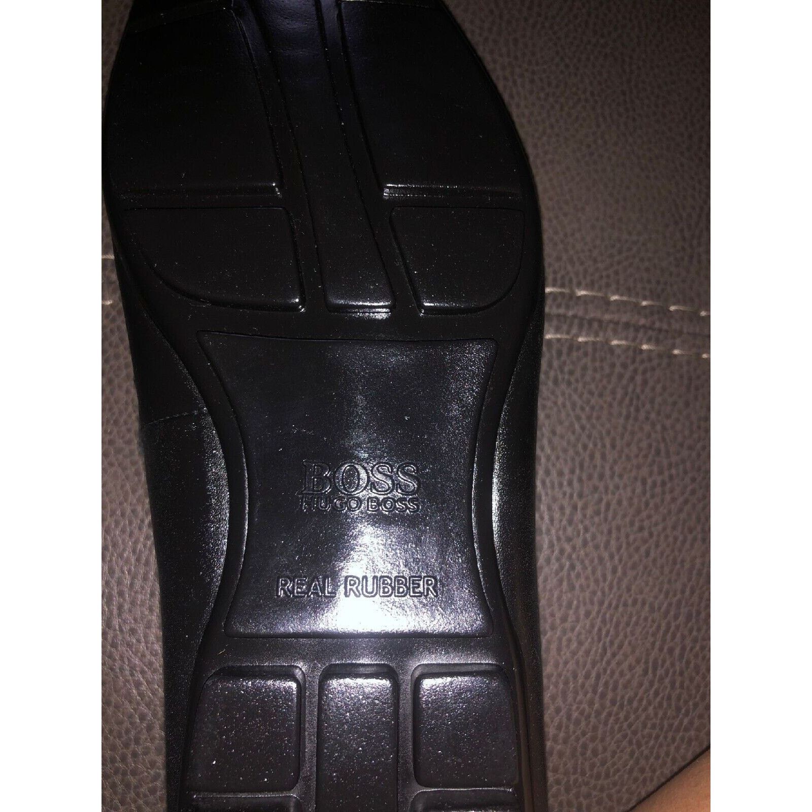 Hugo Boss HUGO BOSS Black Leather MEN Shoes SIZE 11.5M Size US 11.5 / EU 44-45 - 4 Thumbnail