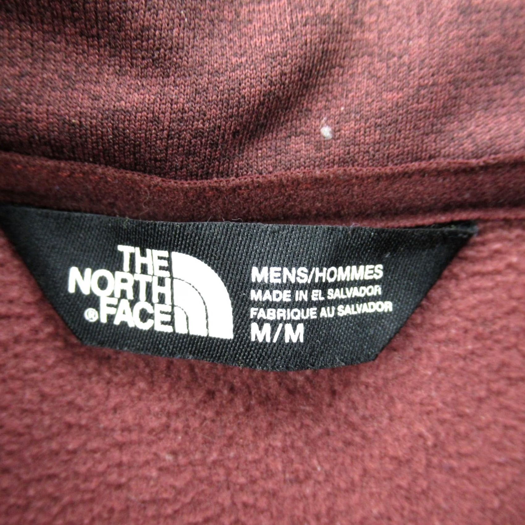The North Face The North Face Pullover Mens Medium Long Sleeve 1/4 Zip Casual Burgundy Lightweight Size US L / EU 52-54 / 3 - 4 Thumbnail