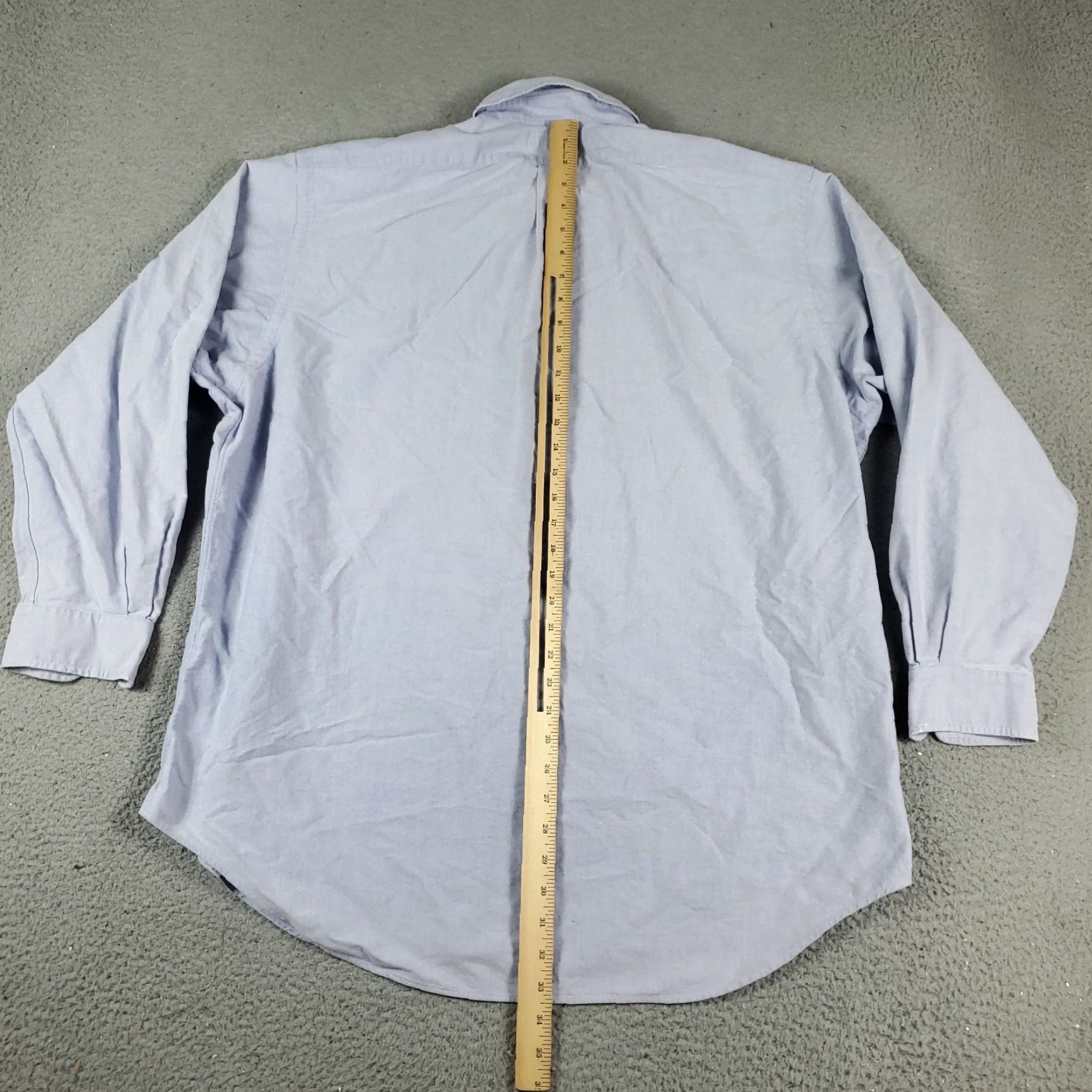 Ralph Lauren Ralph Lauren Shirt Mens Size 17 Blue Pony Dress Button Up Long Sleeve Dress Shirt Mens Blue Size 46R - 7 Thumbnail