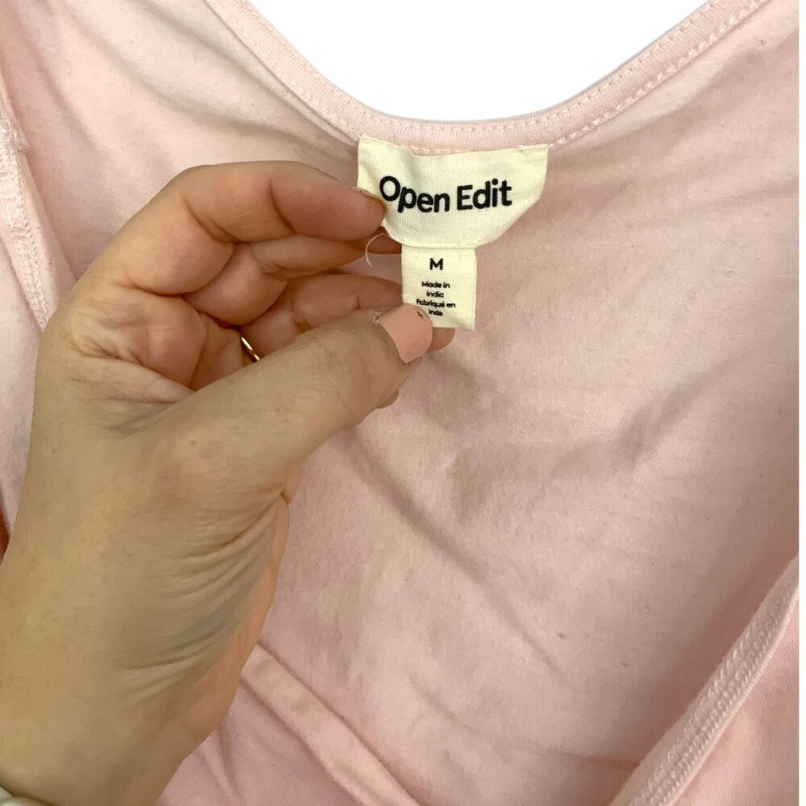 Other Open Edit Off Shoulder Ruched Top Pink Size Medium NWOT Size M / US 6-8 / IT 42-44 - 4 Thumbnail