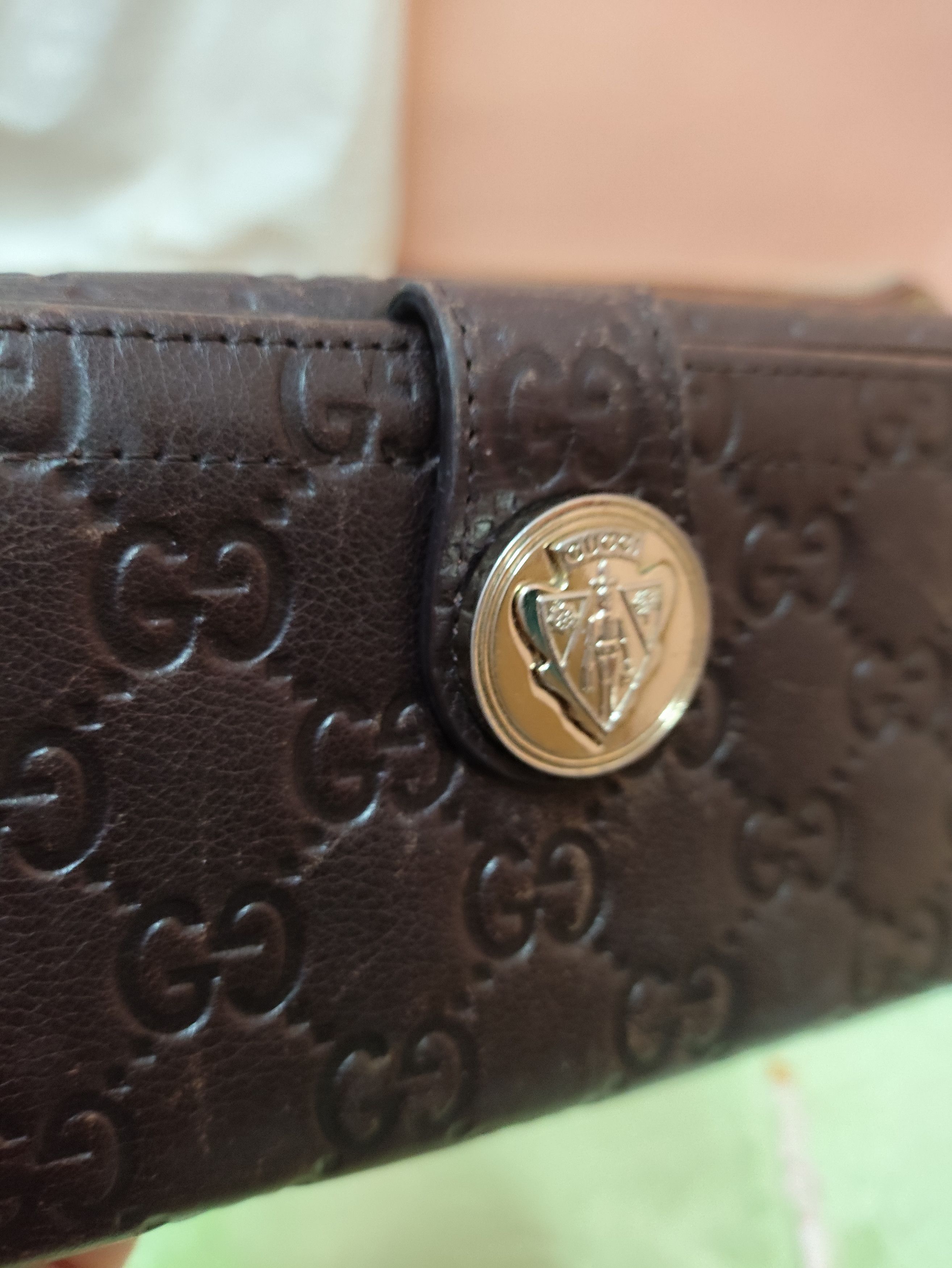 Leather × Vintage OLD Vintage Leather (G u c c i) Wallet with Steel Logo Size ONE SIZE - 4 Thumbnail