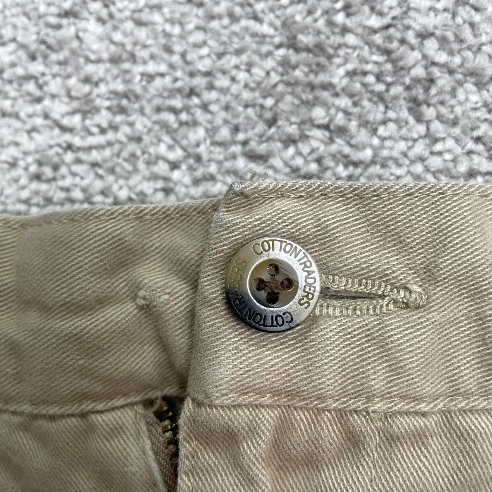 Cotton Traders Cotton Traders Mens Khaki Chino Pants 36 Regular Straight Leg Brown Beige Workwear Casual Outdoor Trousers Size US 36 / EU 52 - 4 Thumbnail