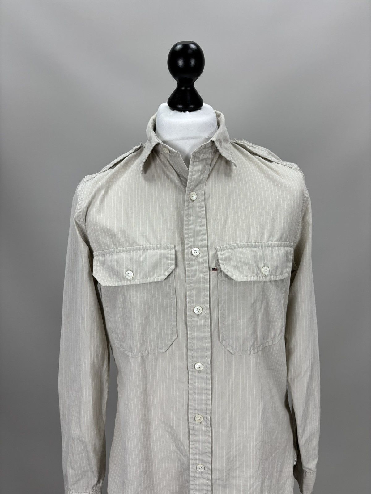 Polo Ralph Lauren Mens shirt Polo Jeans Ralph Lauren Size M Color Brown Size US M / EU 48-50 / 2 - 2 Thumbnail
