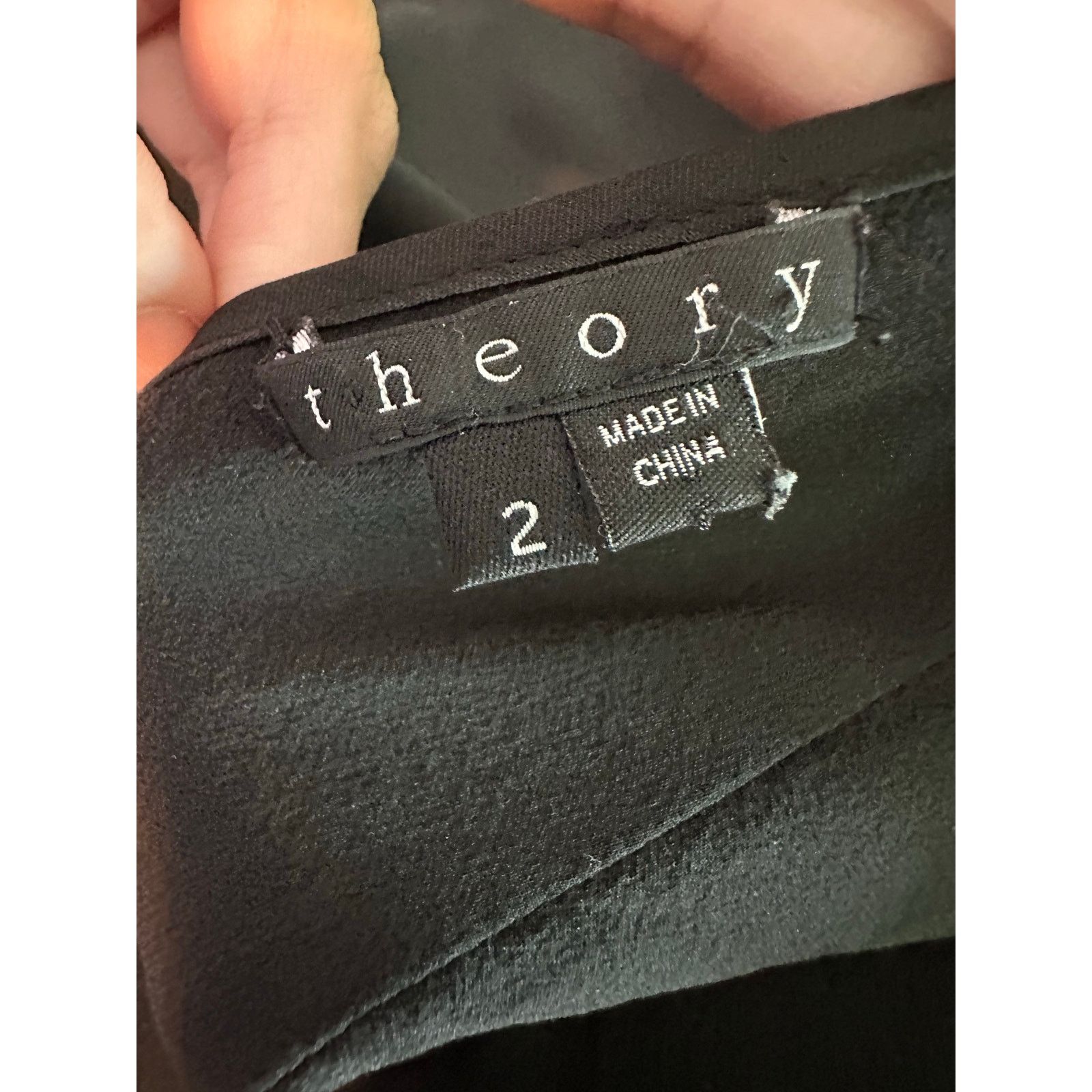 Theory Theory Black Silk Ruffle Open Back Slip Halter Dress Size 2 Size XS / US 0-2 / IT 36-38 - 3 Thumbnail