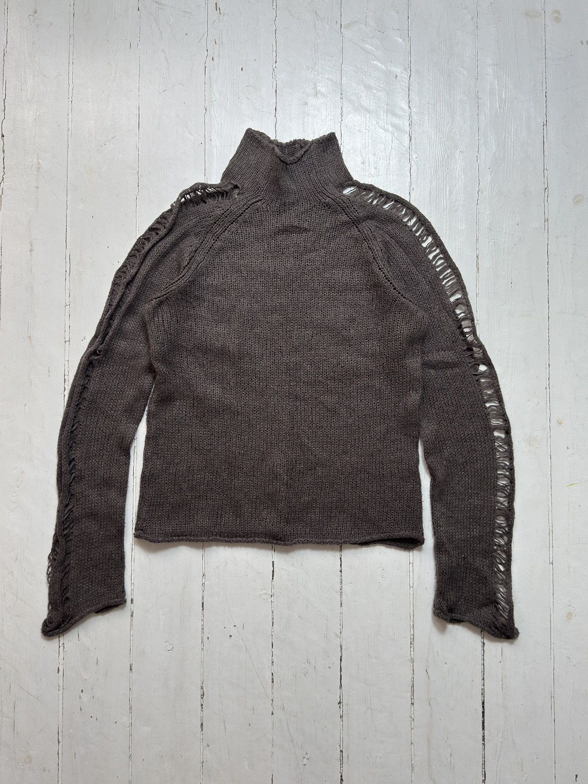 Sisley VINTAGE SISLEY 2000s KNITTED MESH SWEATER Size S / US 4 / IT 40 - 4 Thumbnail
