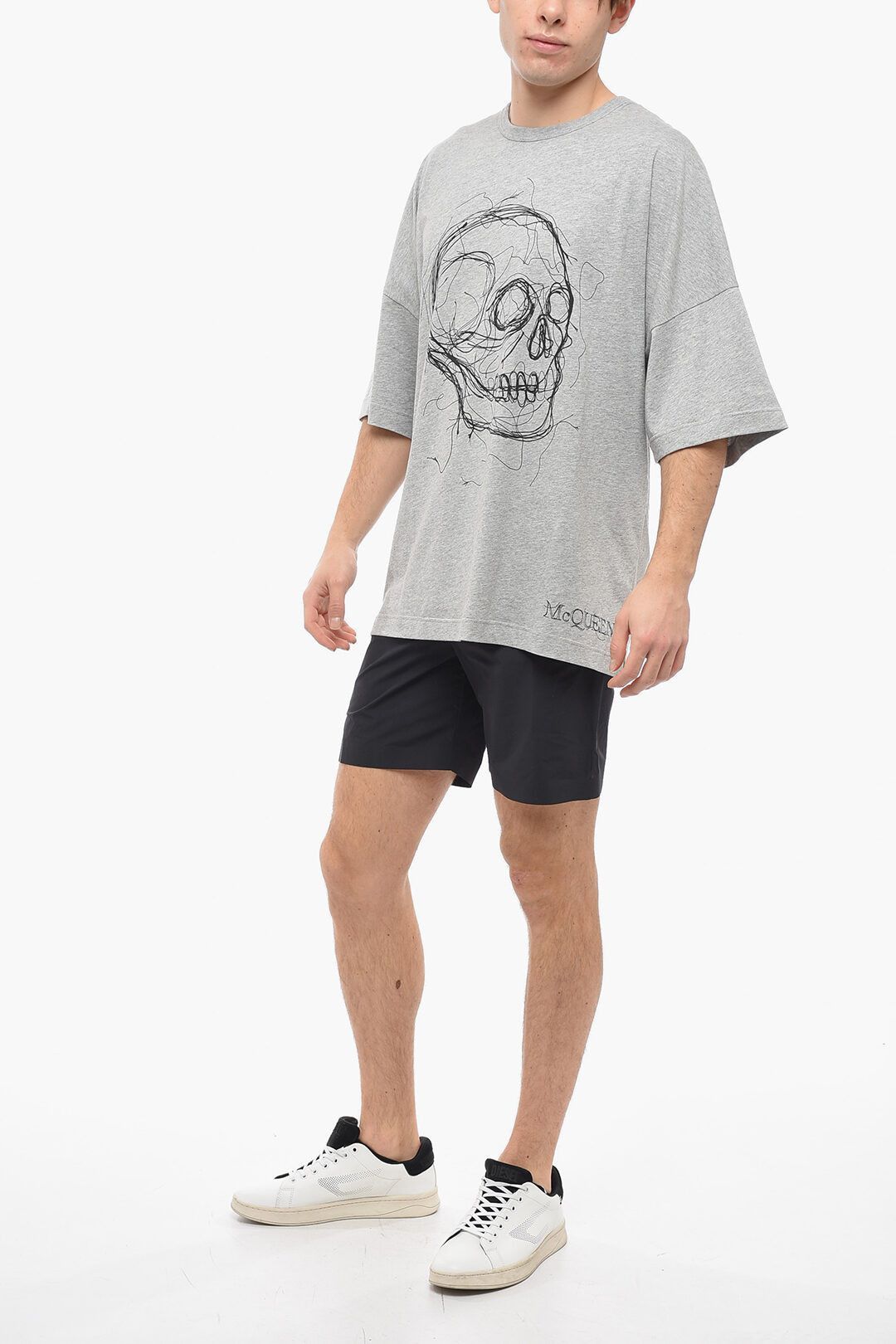 Alexander McQueen o1y1024 T-Shirt In Light Grey Size US XL / EU 56 / 4 - 4 Thumbnail