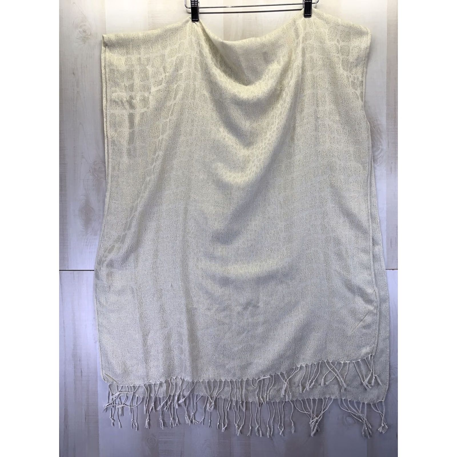 Vintage Womens Fringe Trim Gold Snake Print Scarf NWD-5812 Mens Womens? Size ONE SIZE - 6 Thumbnail